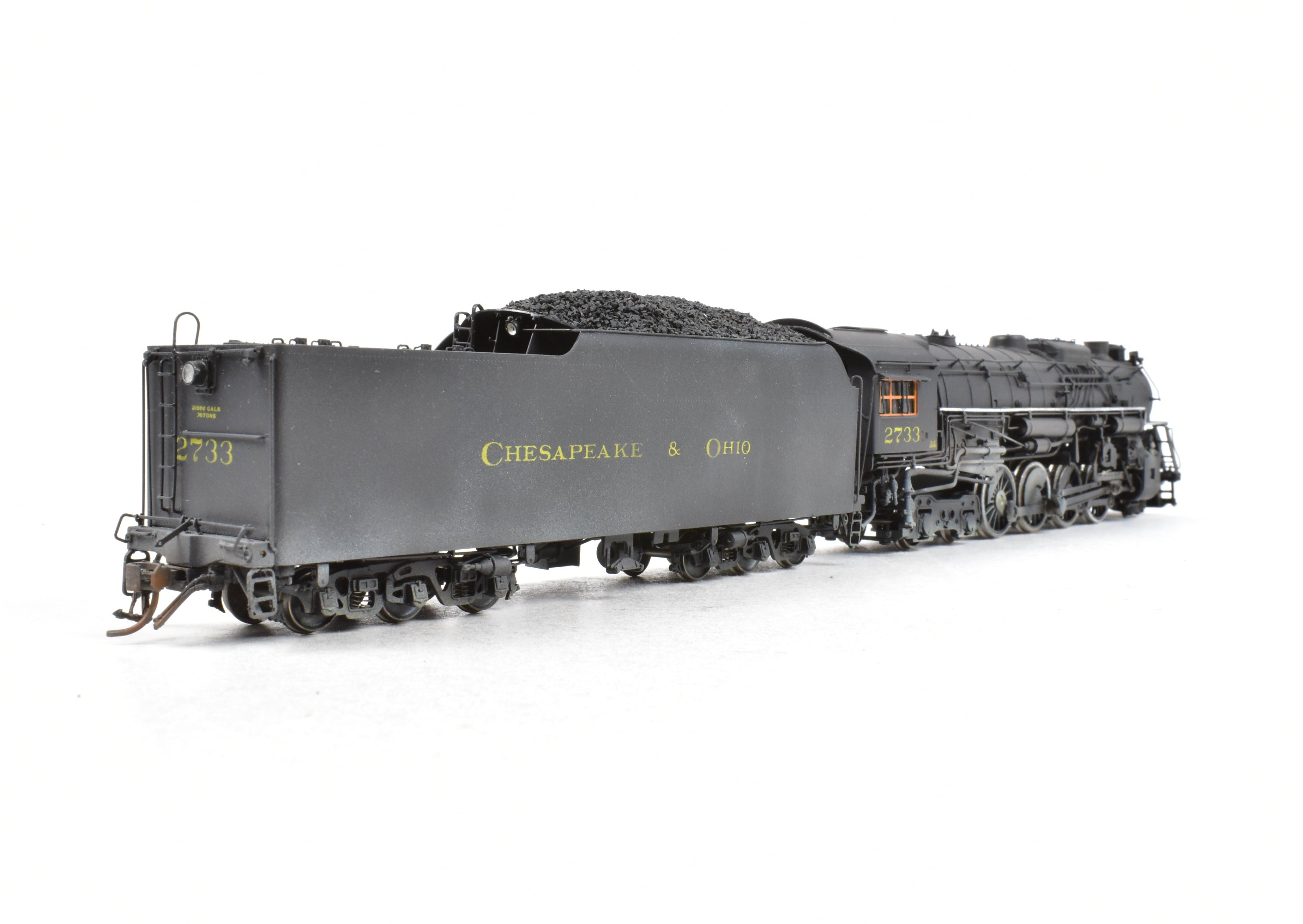 HO Brass Precision Scale Co. C&O K-4 Class 2-8-4 No. 2733 DCC Sound Model