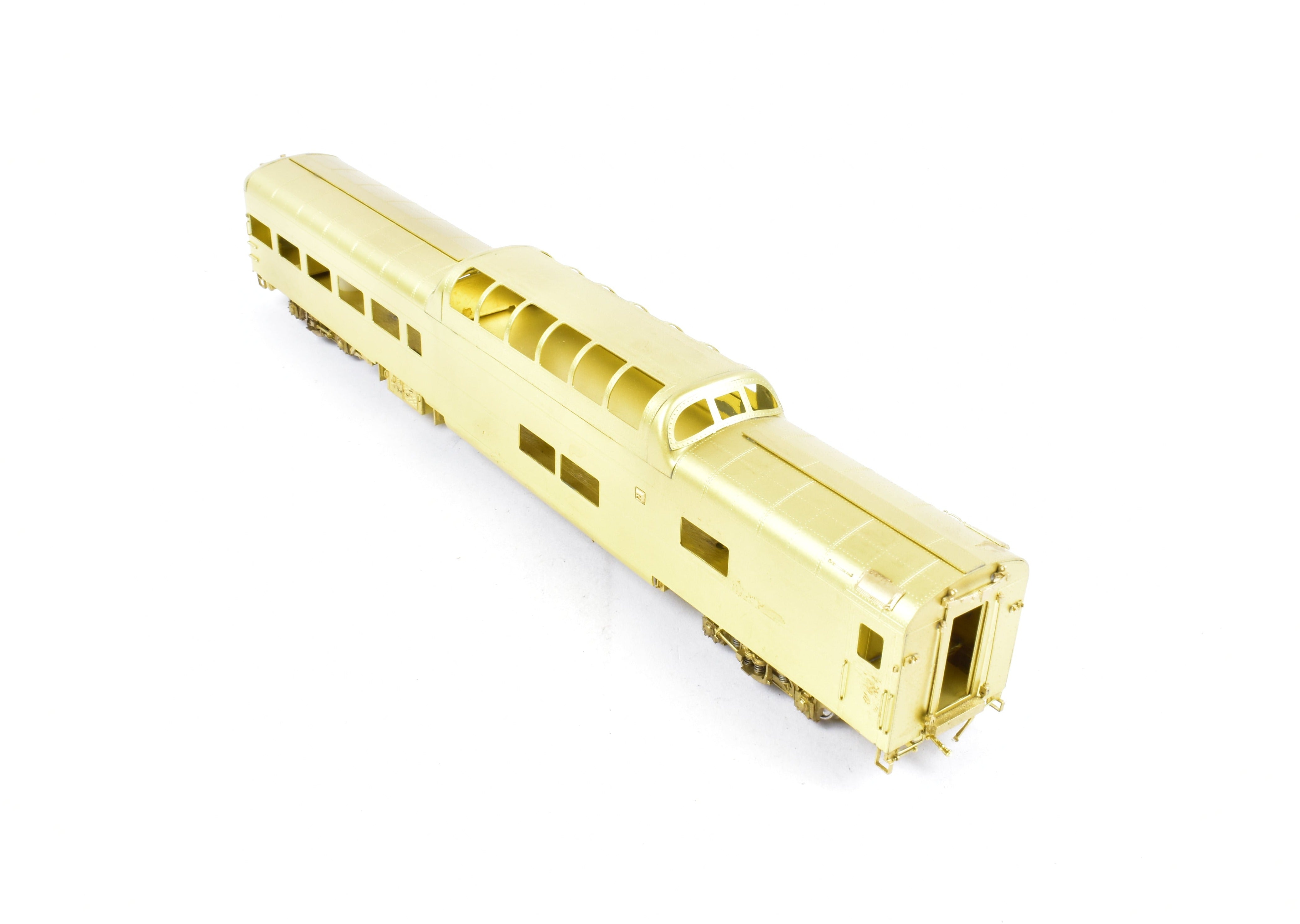 HO Scale Brass Model Train - Wasatch Model Co. Union Pacific 9000 Series Dome Lounge Observation Car Modified for Mid - Train Service