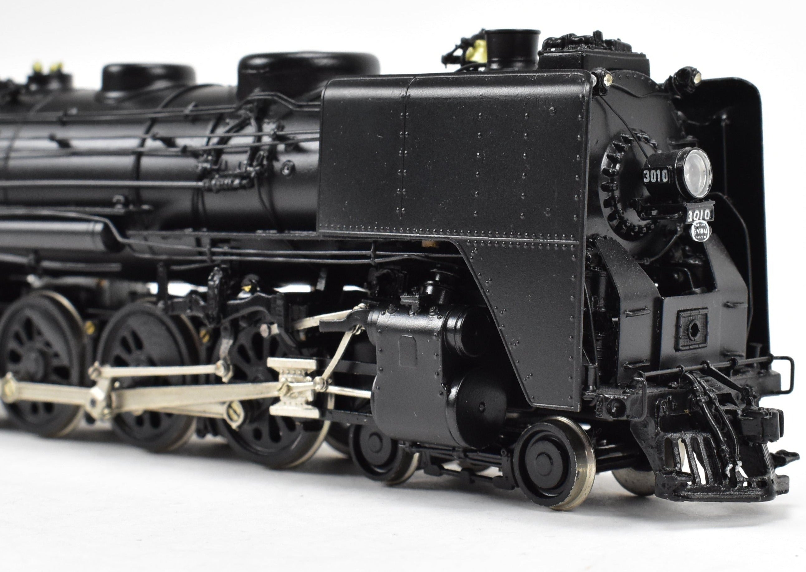 HO Scale Brass Key Imports Model Train - New York Central L-3a 4-8-2 Mohawk 1977 Run Custom Painted Locomotive with Road Number 3010 Decals