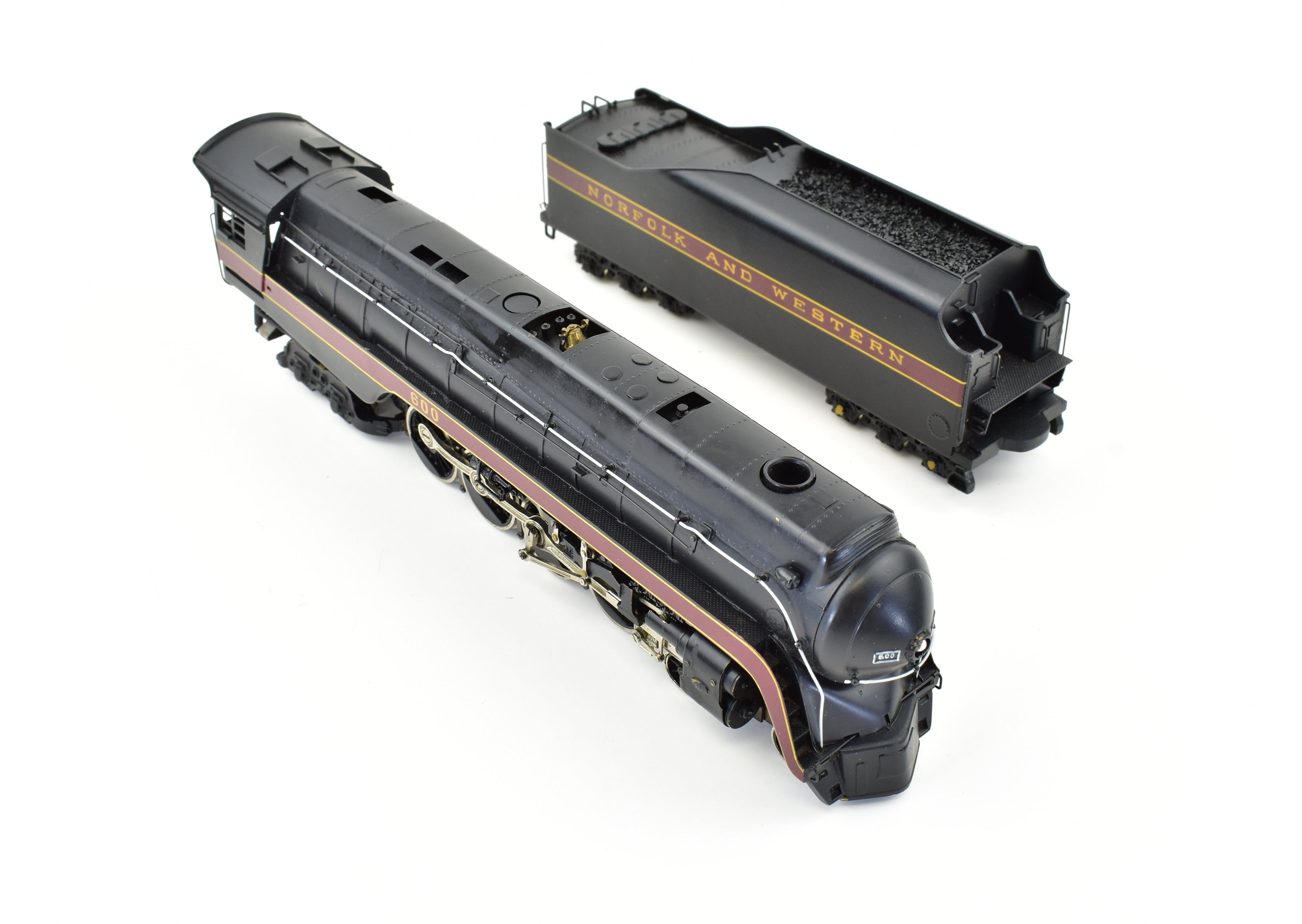 Rare HO Brass PFM Norfolk & Western Class J 4-8-4 Hand Painted by Tenshodo