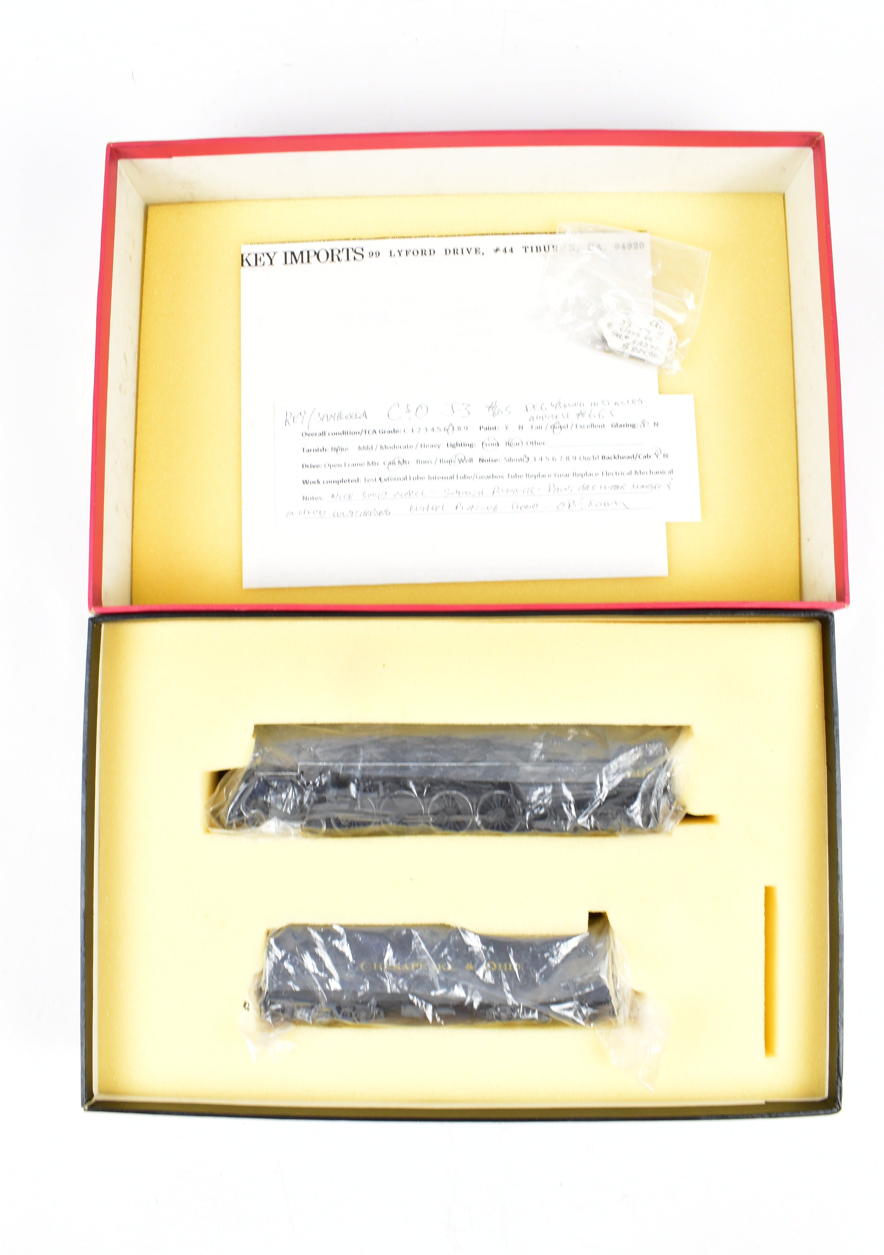 HO Custom Painted DCC & Sound C&O Chesapeake & Ohio J-3 605 Class 4-8-4 Brass Key Import
