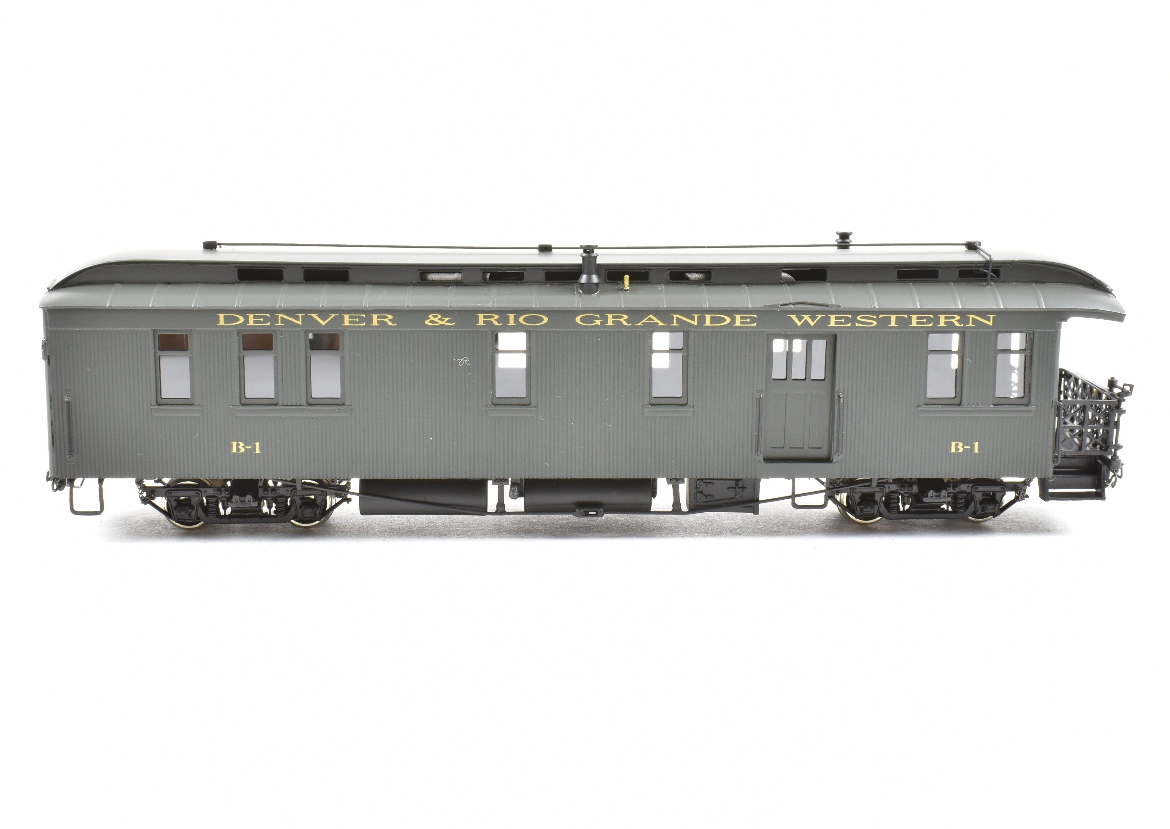 1999 HOn3 Brass Berlyn D&RGW Denver & Rio Grande Western B-1 FP Business Car Model