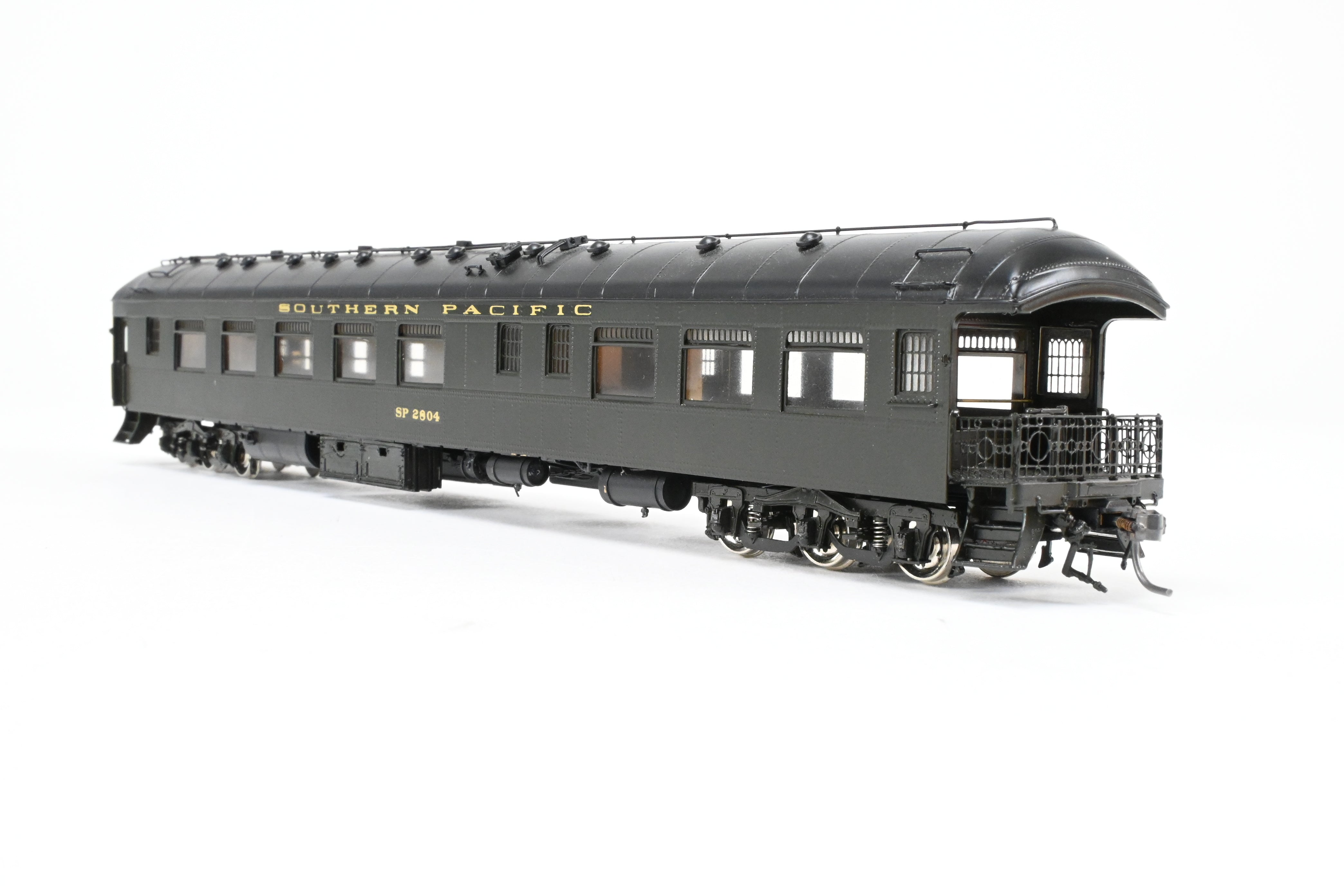 HO Scale Brass Precision Scale Co. Model of Southern Pacific Harriman CS 72' Observation Car Class 70 - O - 1, FP SP 2904