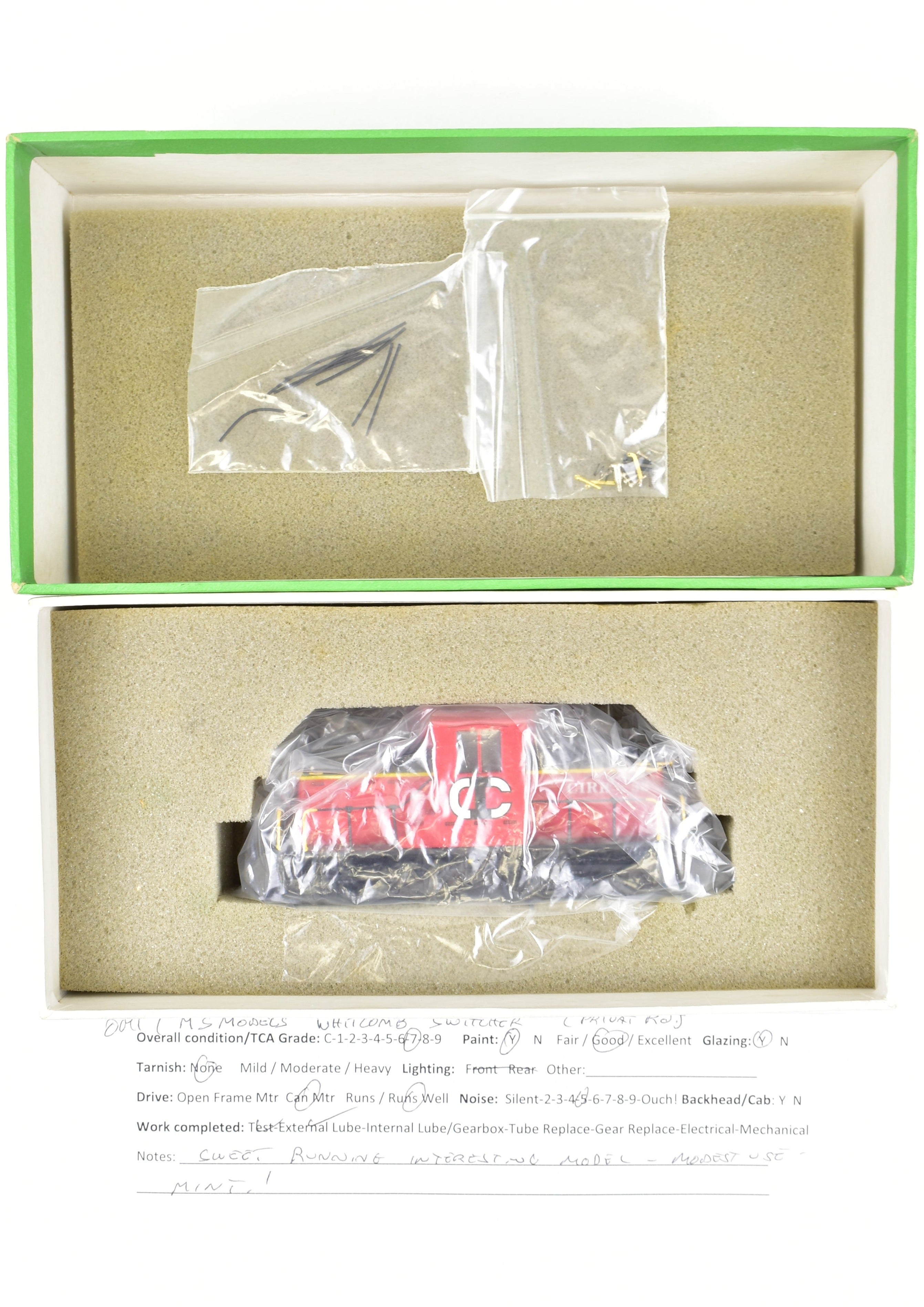 HO Scale Brass OMI - Overland Models Inc. MILW - Milwaukee Road USAX - U.S. Army 44 - DE - 18 Whitcomb Switcher Model with Custom Painted Fictional Road Design