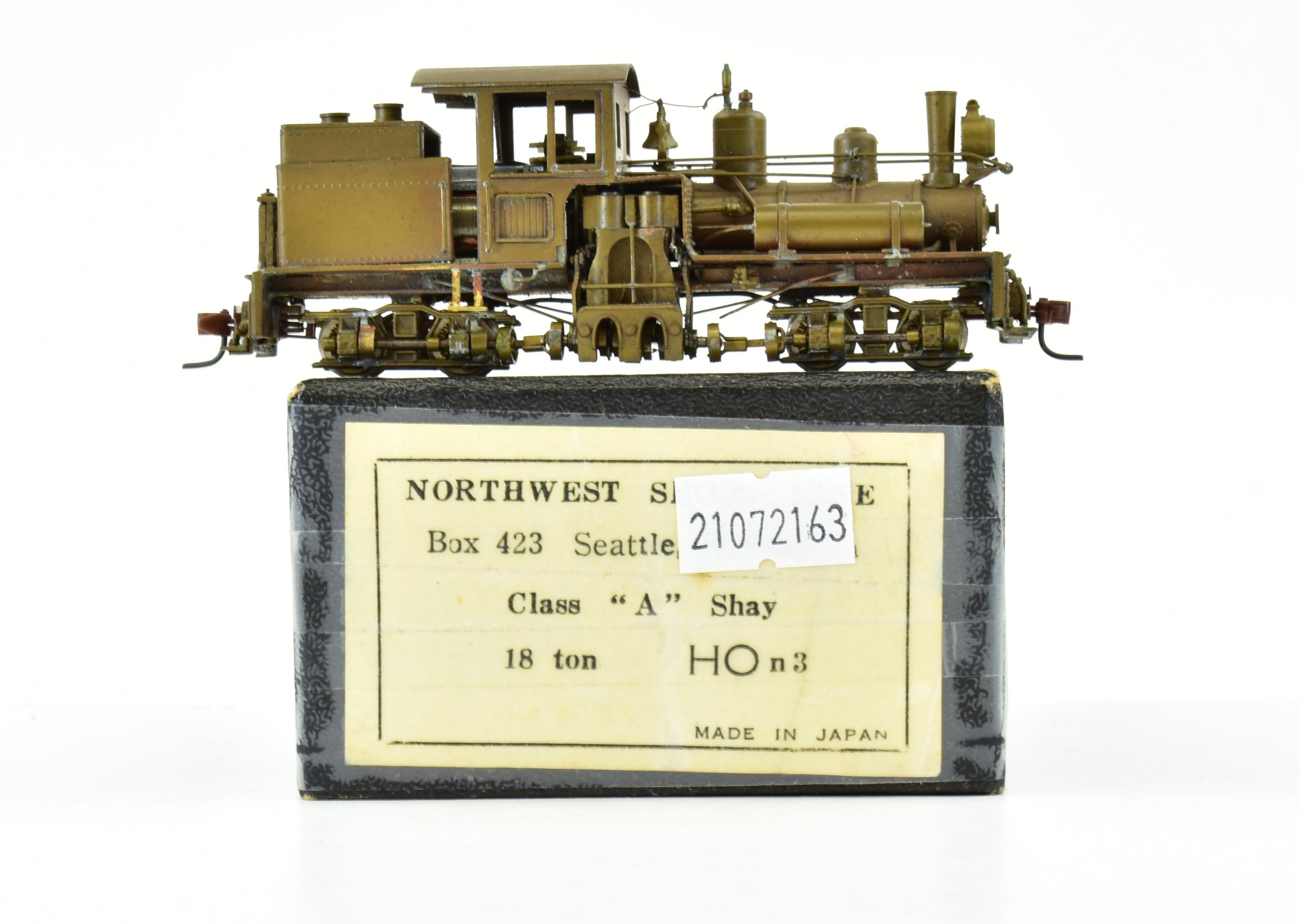 18-Ton Class A HOn3 Brass Northwest Short Line Logging Shay Model