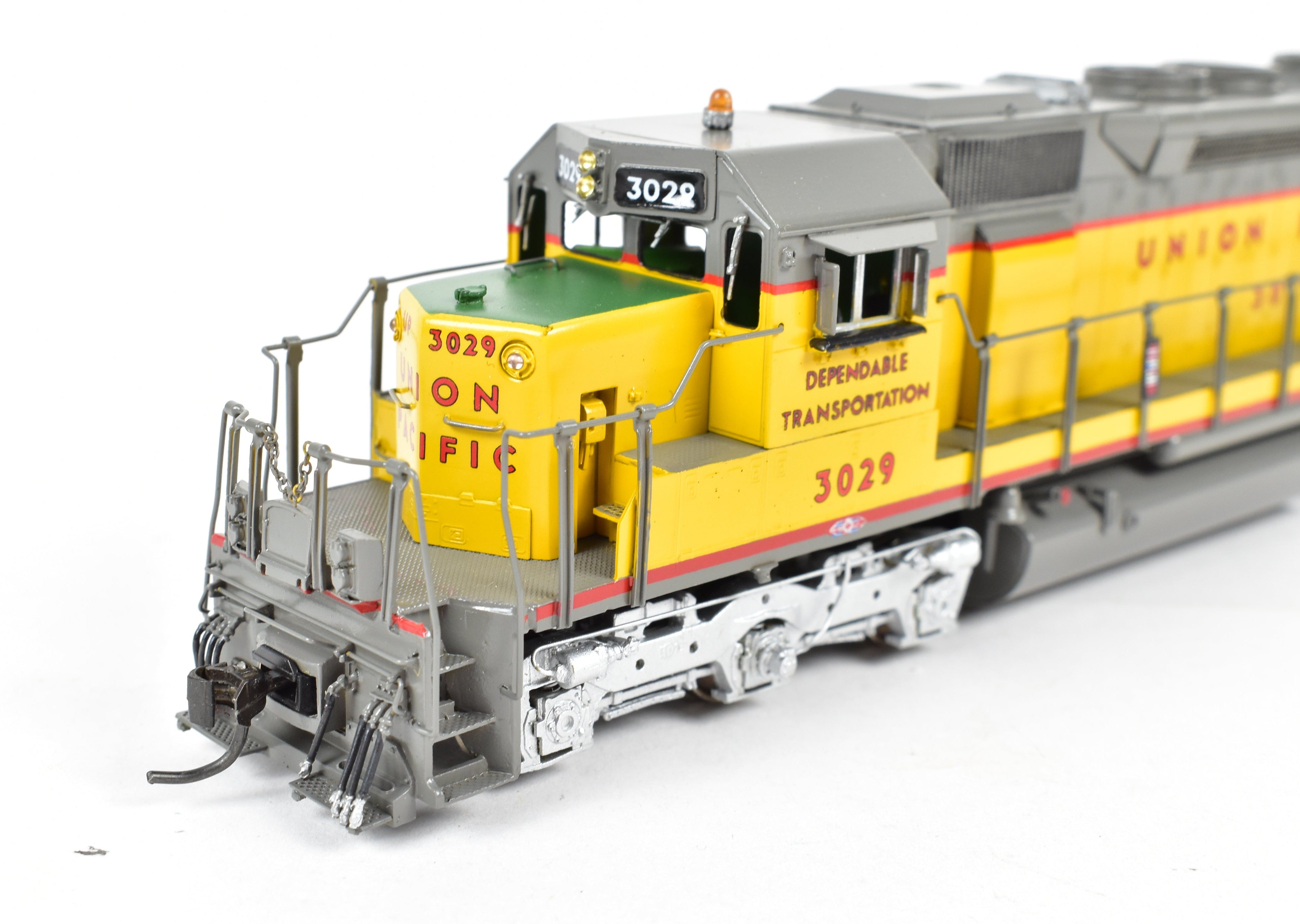 HO Scale Brass Model Train - Overland Models Inc. Union Pacific EMD SD40 Low Nose Locomotive, Custom Painted as UP No. 3029