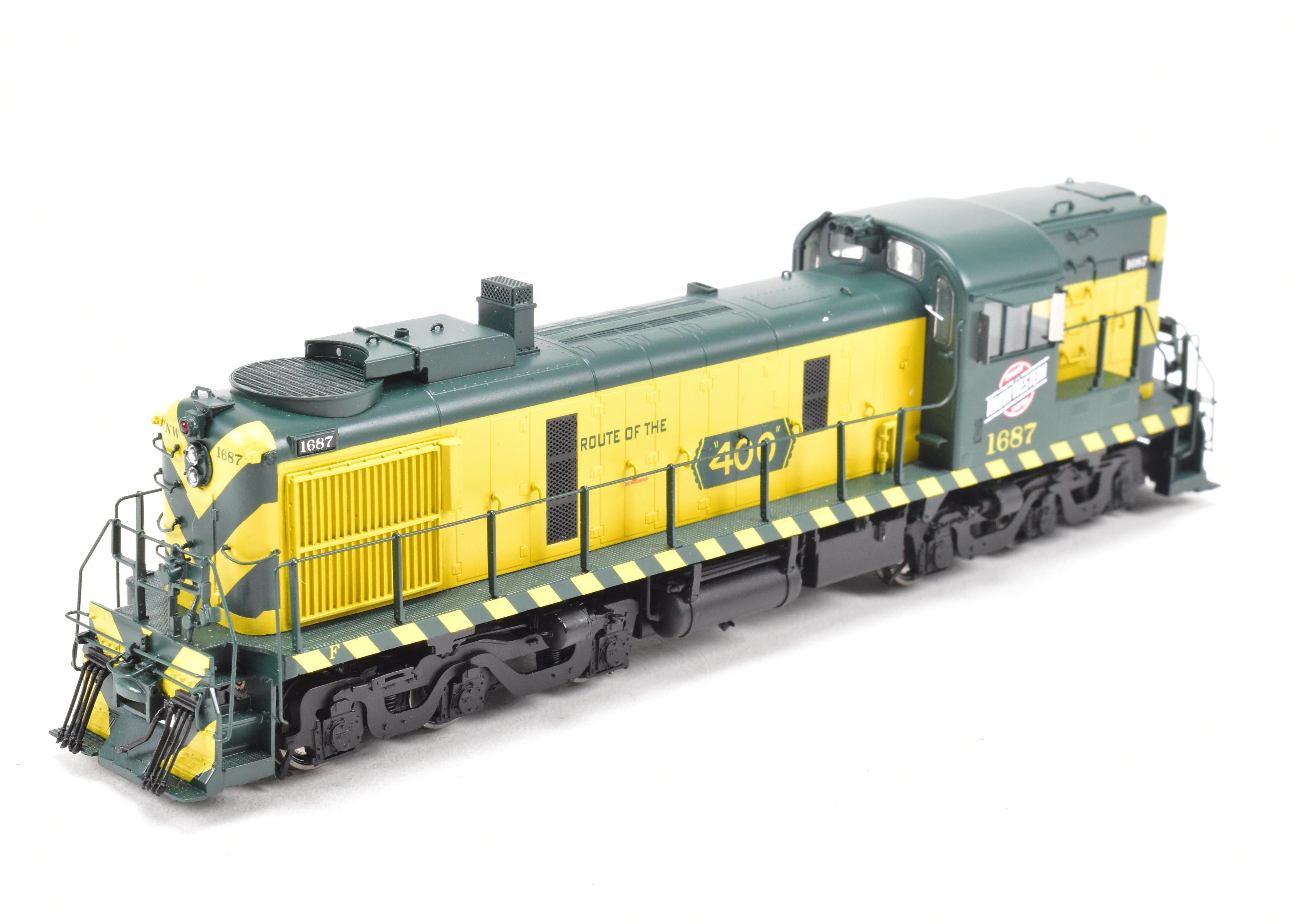 HO Scale Brass Model Train by Overland Models, Inc. (OMI) - Chicago & North Western ALCO RSD - 5 Phase III Hammerhead FP #1687 with Tsunami DCC and Sound Function