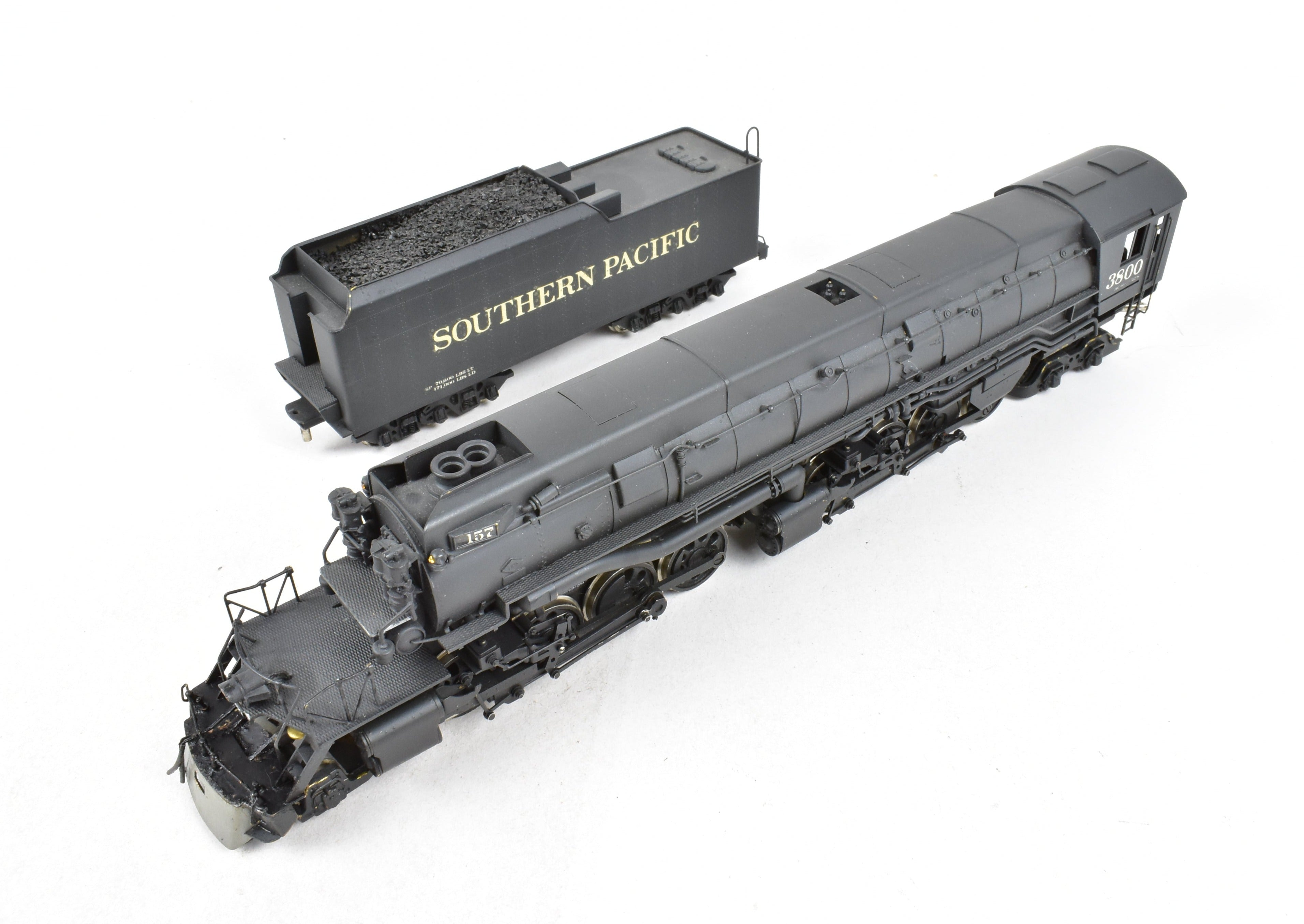 HO Scale Brass Gem Models SP Southern Pacific AC-9 2-8-8-4 Custom Painted Coal Version