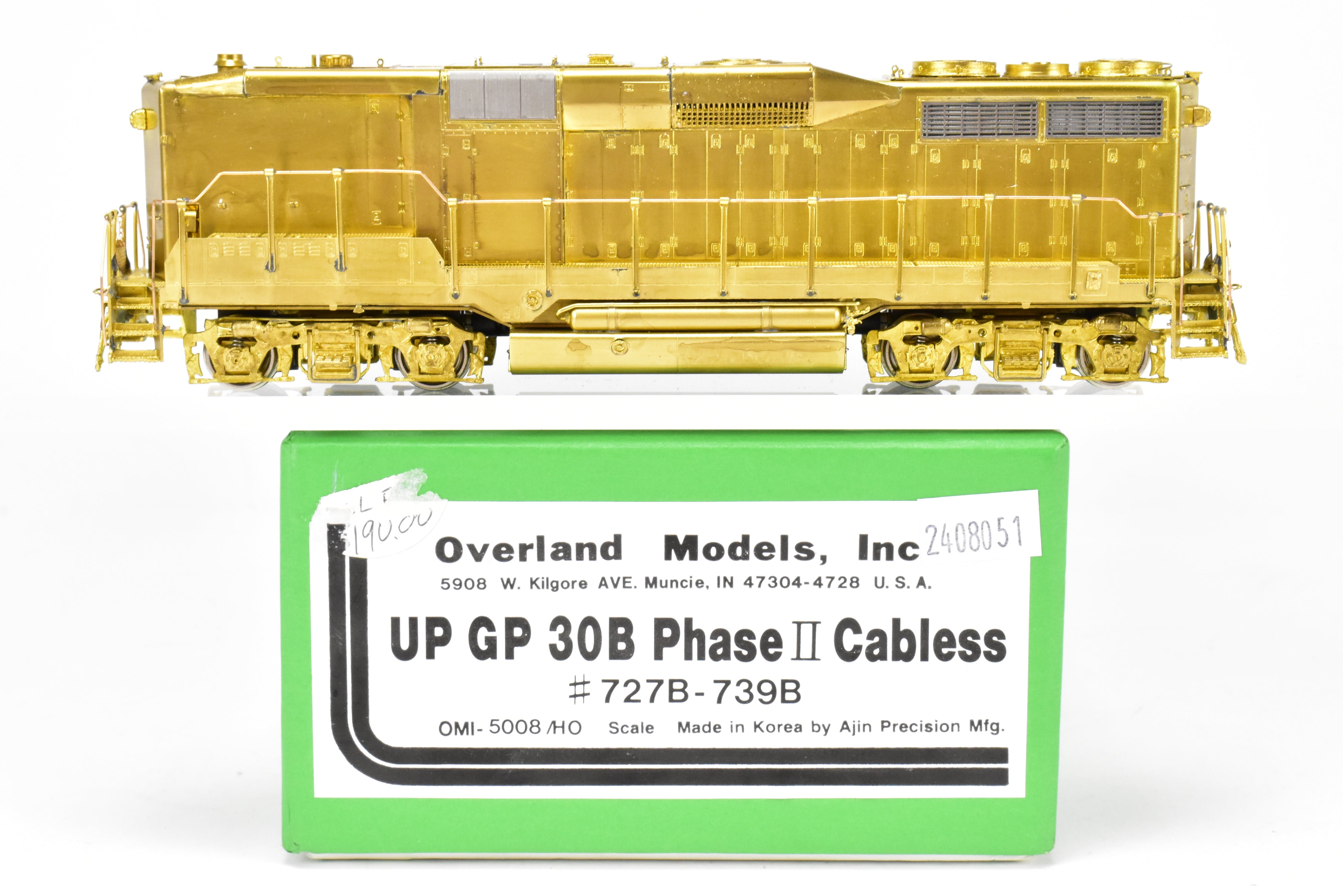 HO Brass OMI Union Pacific EMD GP30B PH II Cabless Models 727B - 739B