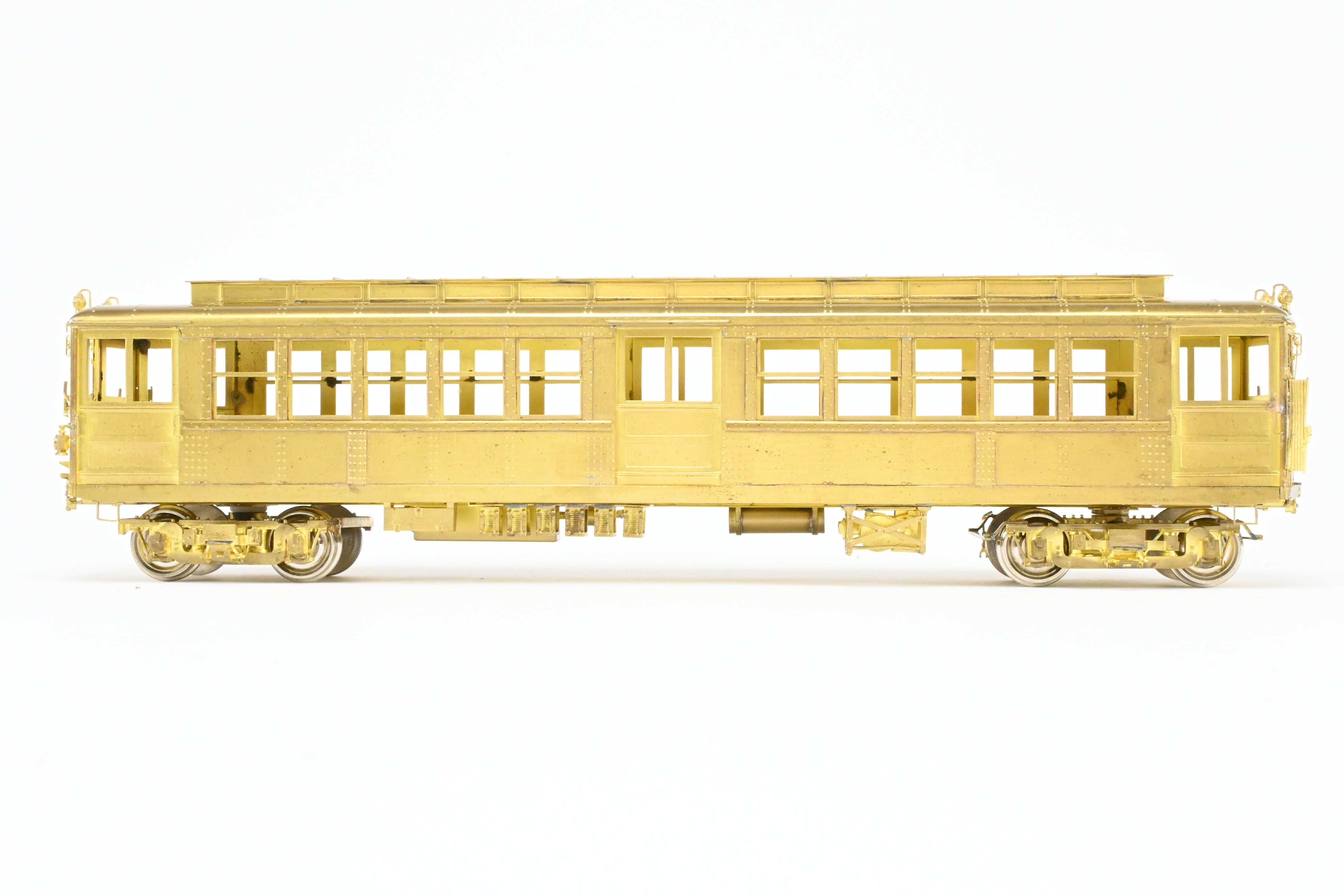 Brass Model of Unpowered Subway Car from the 3650 - 3699 Series of Interborough Rapid Transit (IRT) by MTS Imports Inc., Deck Roof HI - V Type