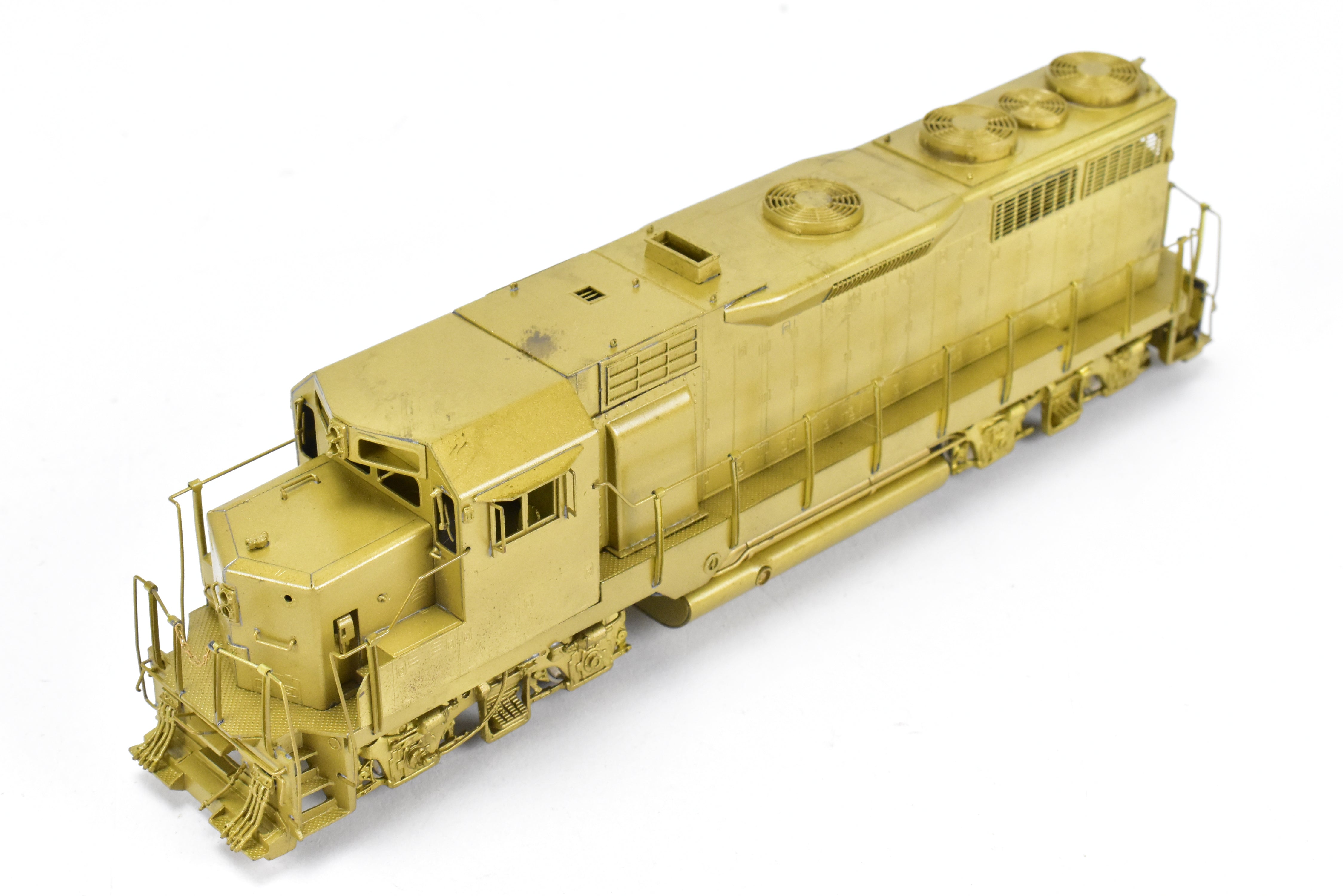 HO Scale Brass Model Train - Overland Models Inc. EMD GP35 Locomotives of Various Roads with Dynamic Brakes and Nose - Mounted Headlight in N Scale