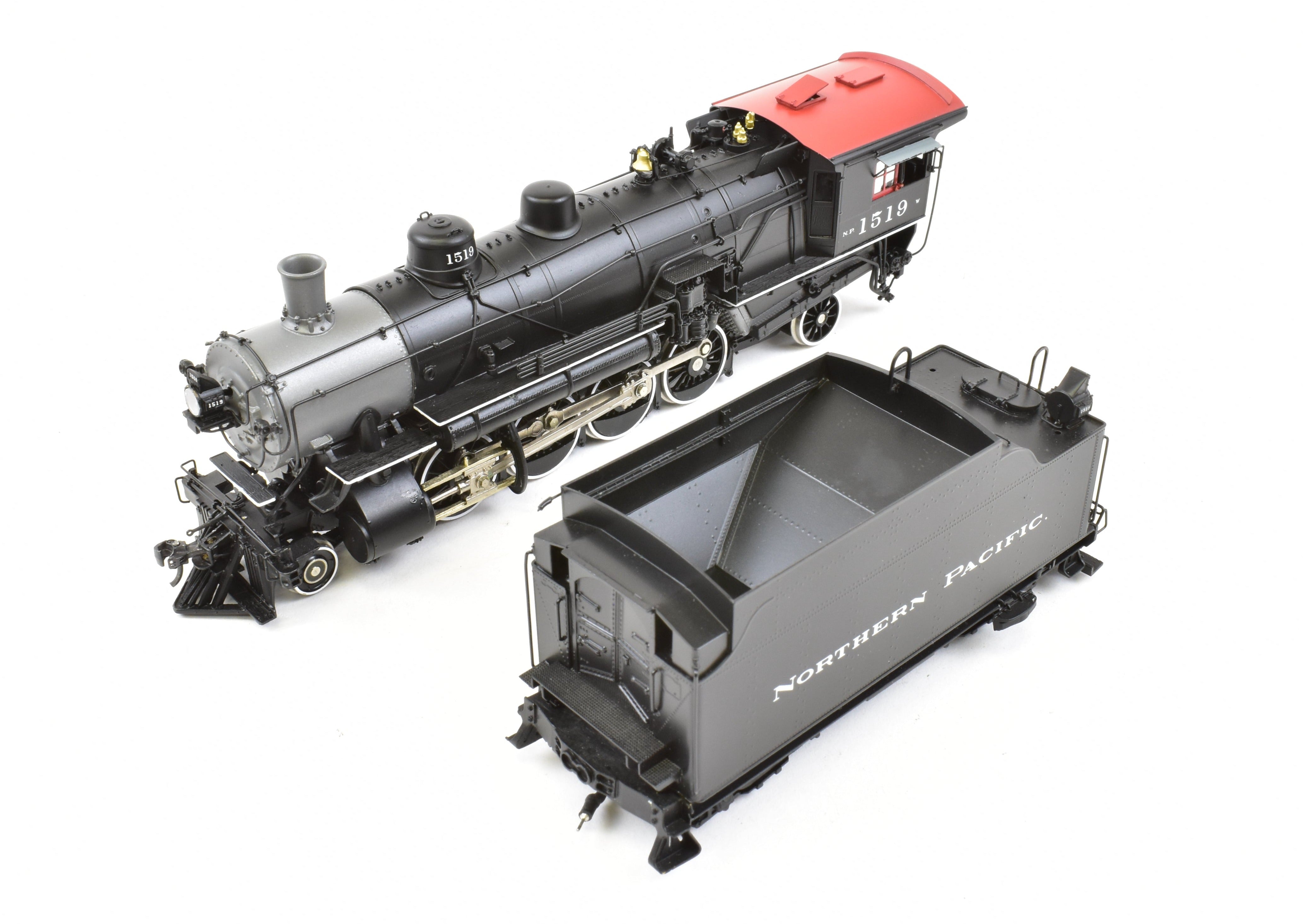 HO Scale Brass Northern Pacific Class W 2-8-2 Version 1A Painted Locomotive No. 1519 by W&R