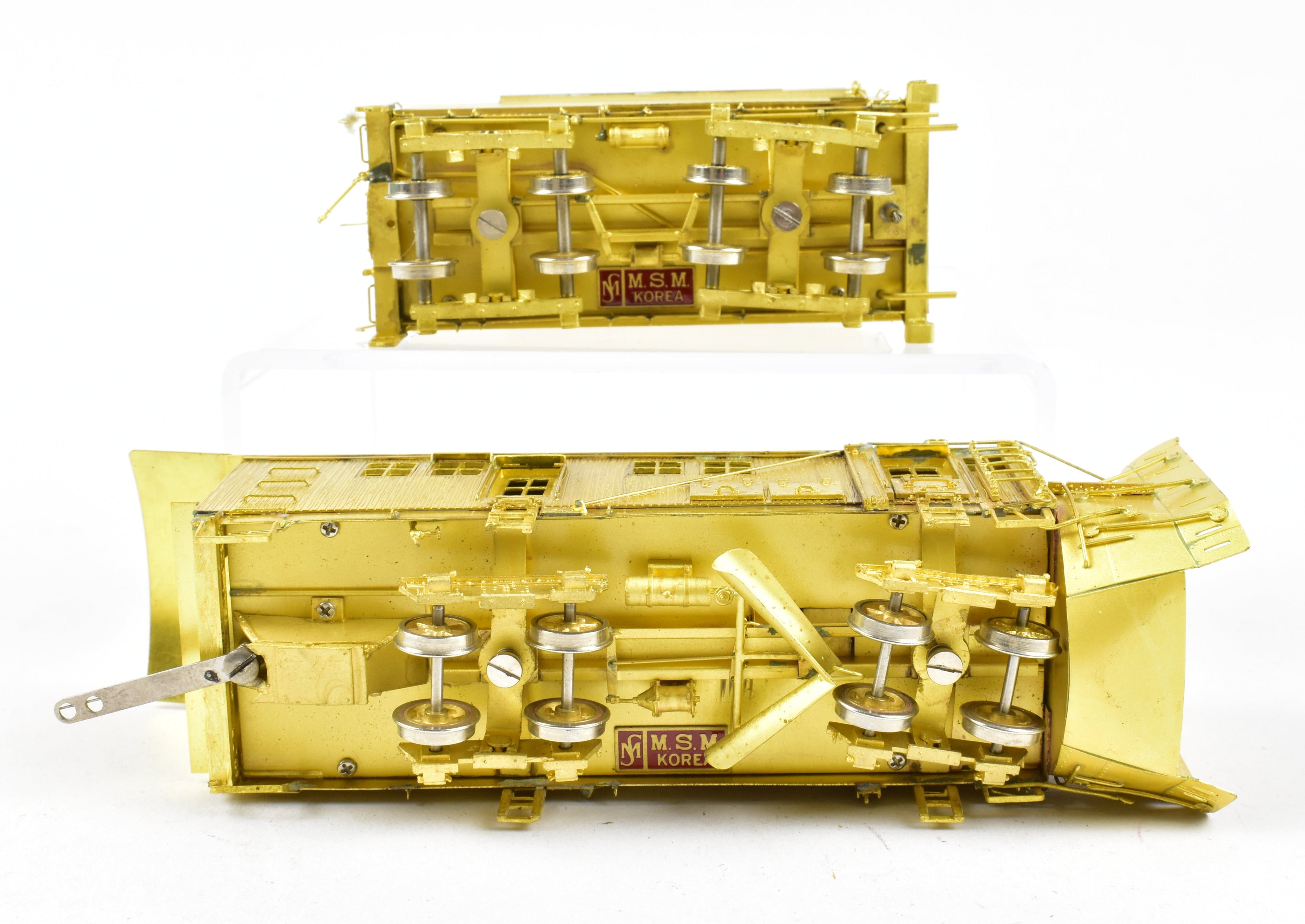 1991 HOn3 Brass D&RGW 'O-Y' Rotary Snowplow by OMI with Tender