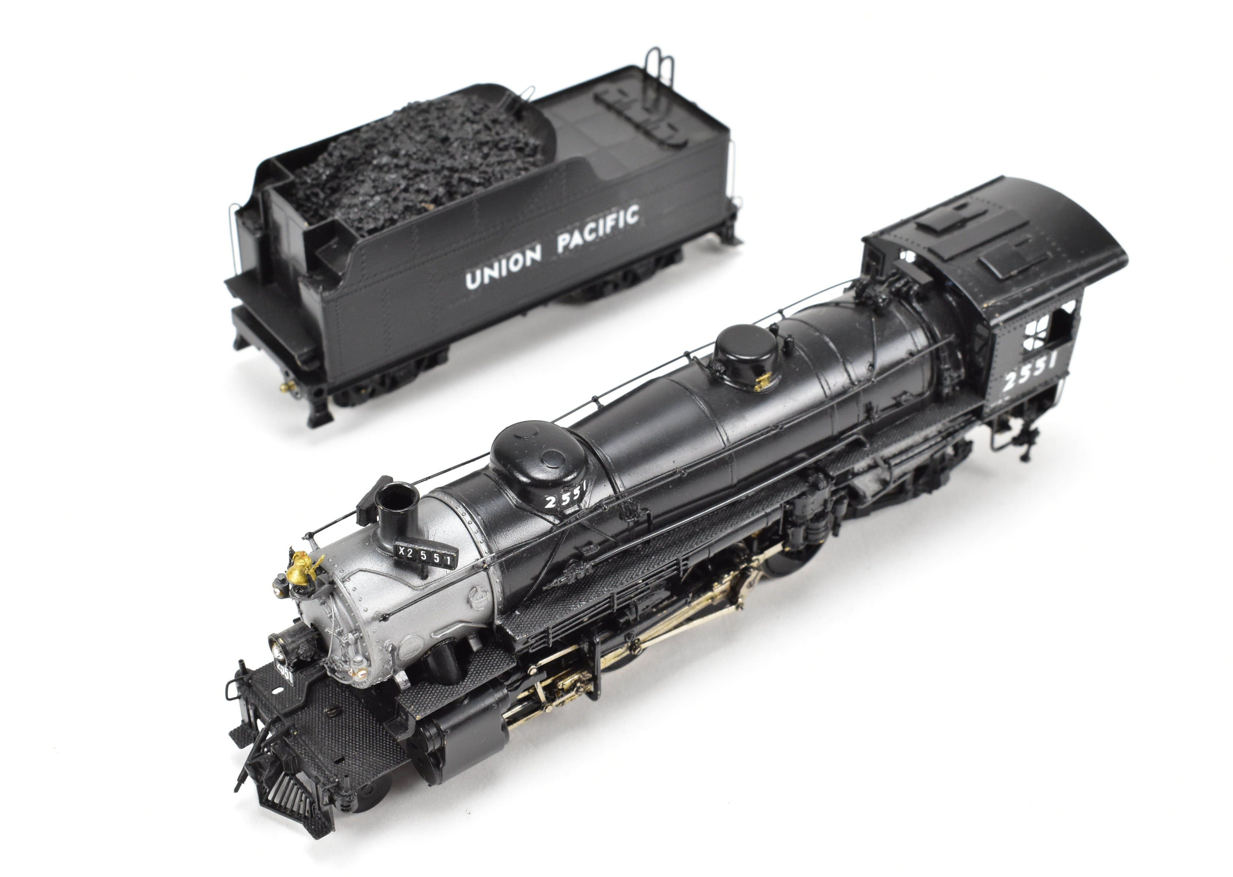 HO Scale Brass PFM - United Union Pacific USRA 2-8-2 #2551 with Can Motor Upgrade