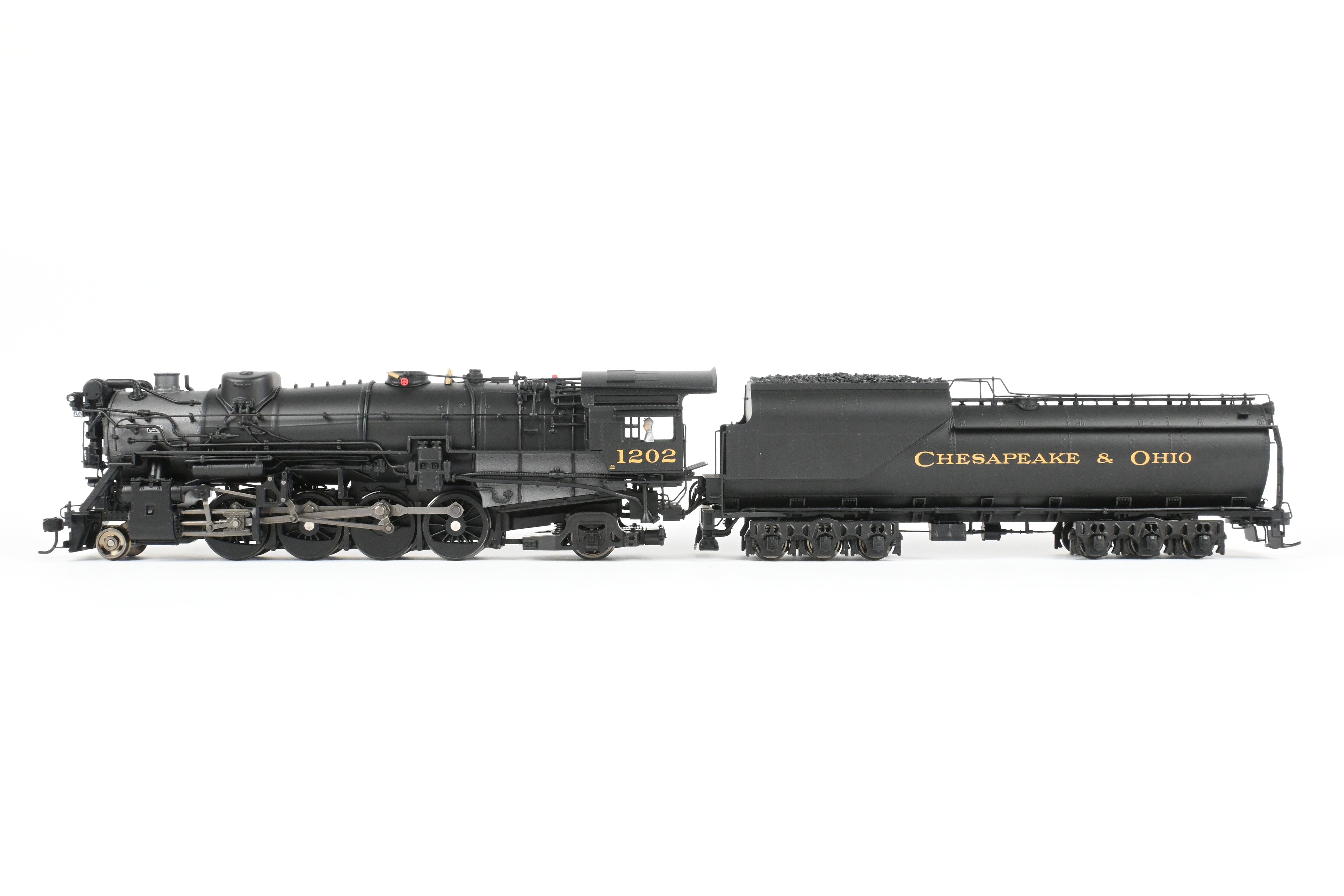 HO NEW Brass Hybrid C&O K-2 2-8-2 Mikado #1202 w/ Smoke & Paragon 4 Sound