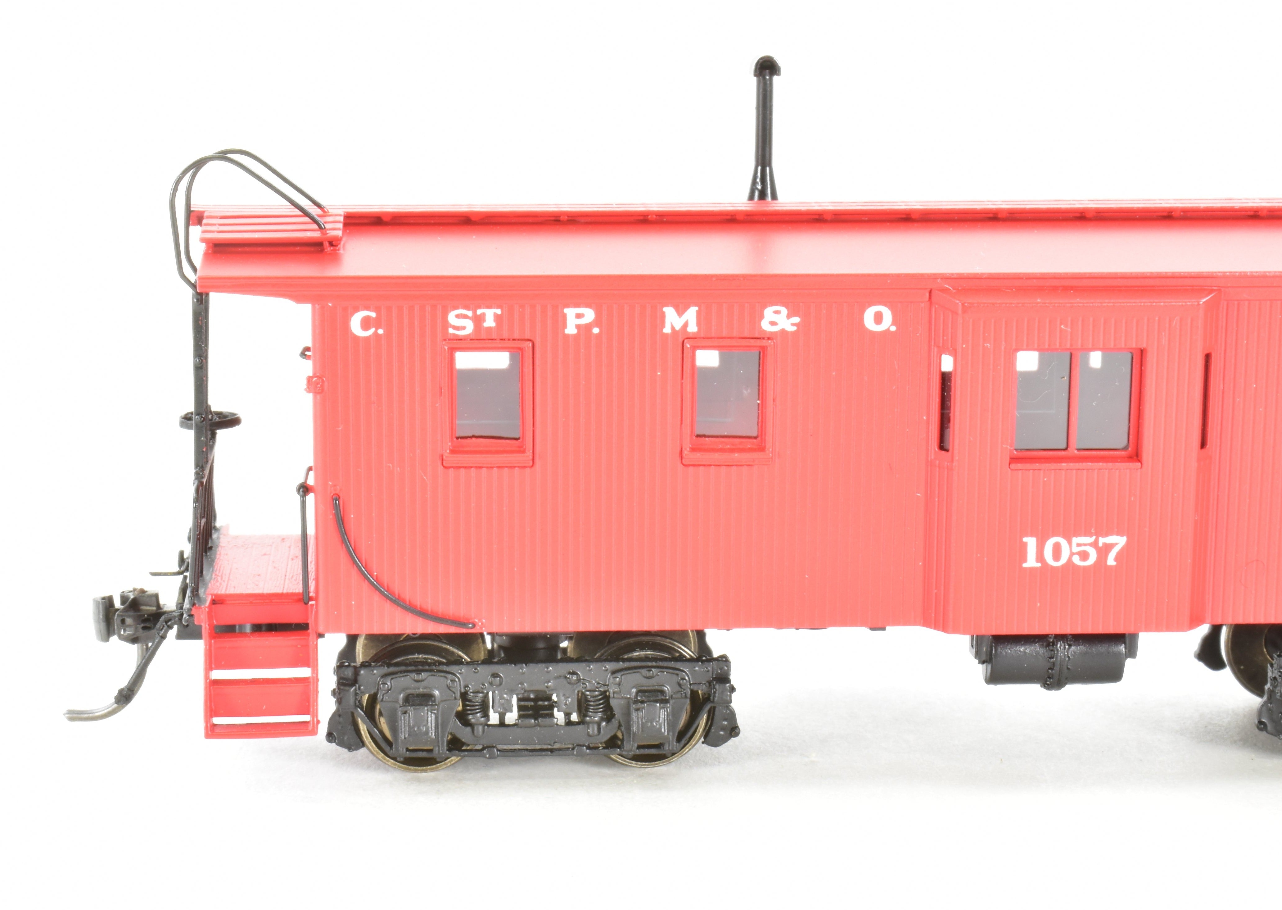 High - Quality HO Scale Brass Division Point Model - Chicago & North Western Standard Way Car Bay Window Type FP, Road Number 1057 by DVP