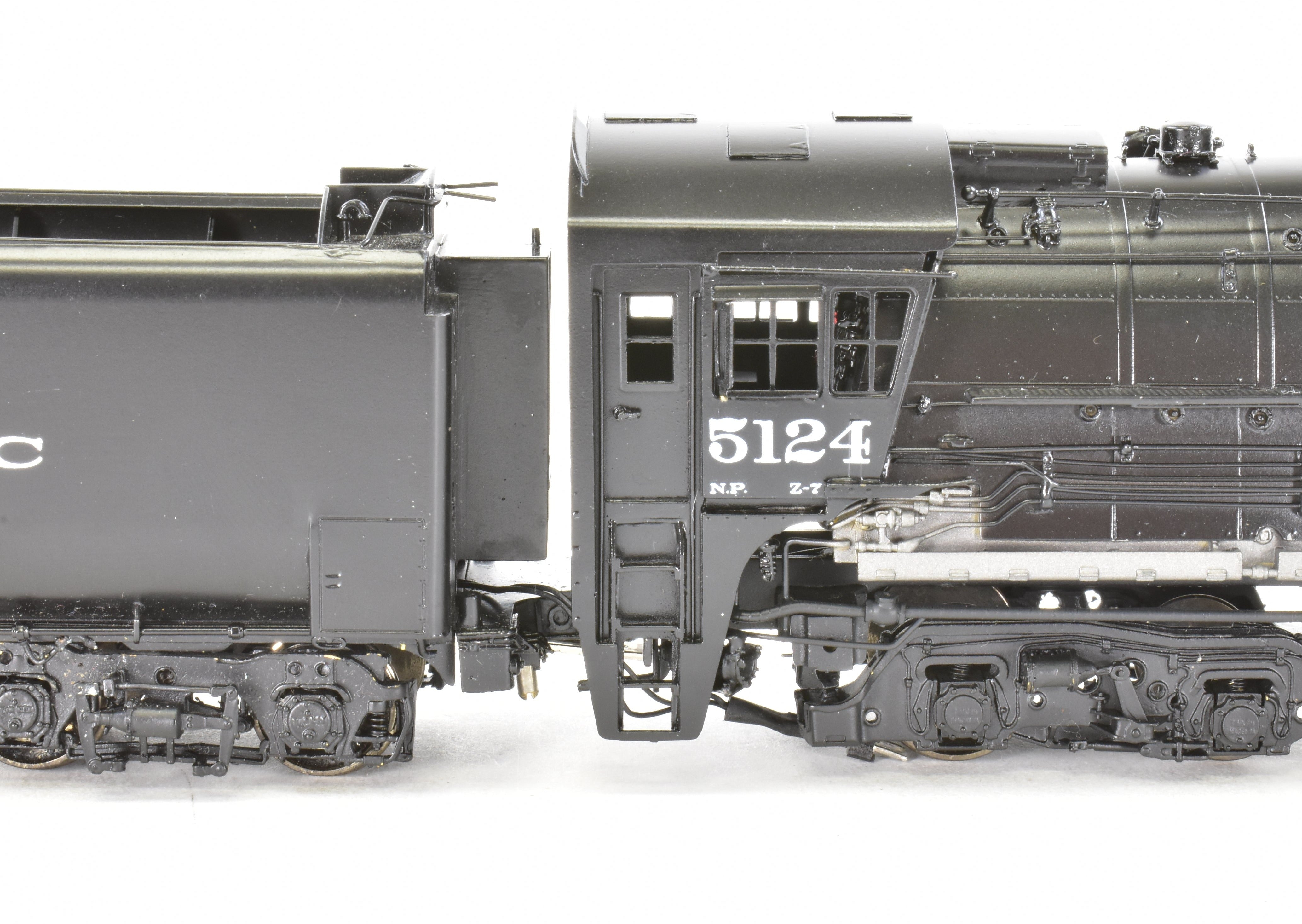 HO Scale Brass Model Train - Overland Models Northern Pacific Z - 7 4 - 6 - 6 - 4 FP Locomotive #5124