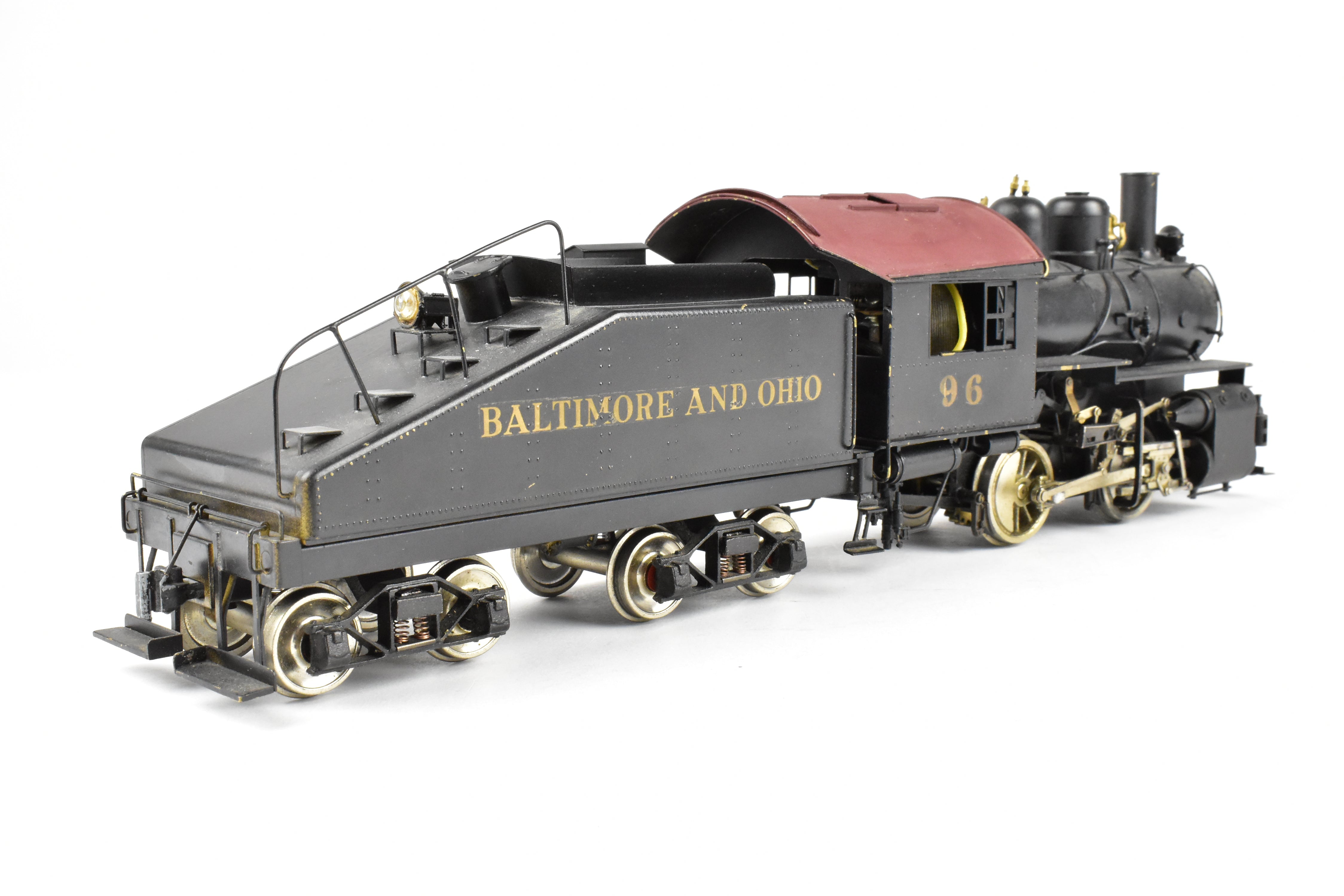 O Scale Brass Model Train - U.S. Hobbies B&O (Baltimore & Ohio) C-16 Class 0-4-0 CP Locomotive No. 96 Without Box
