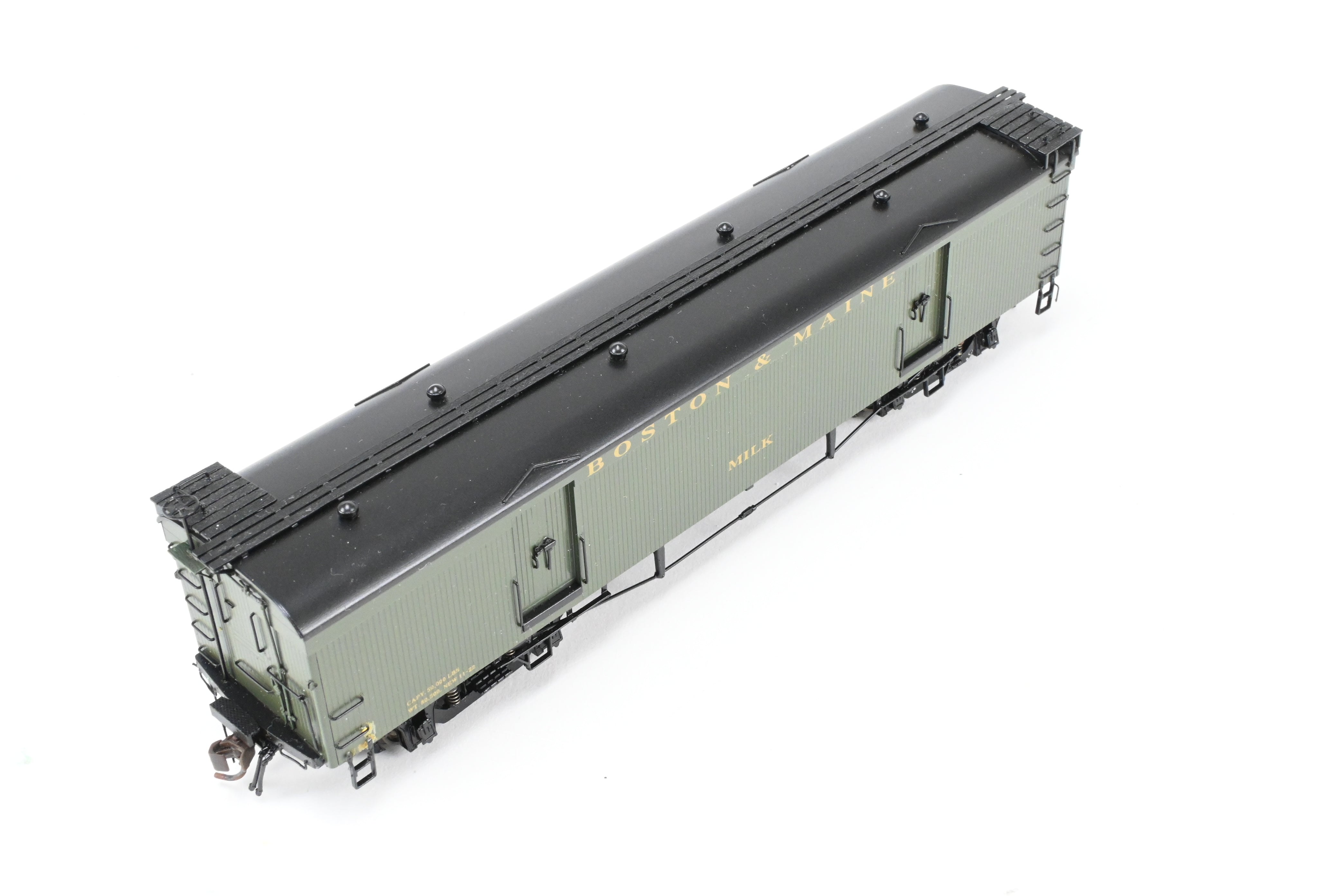 HO Scale Brass Model Railworks B&M - Boston & Maine 4-Door Wood Milk Car 1600 Series Ice Cooled Freight Product