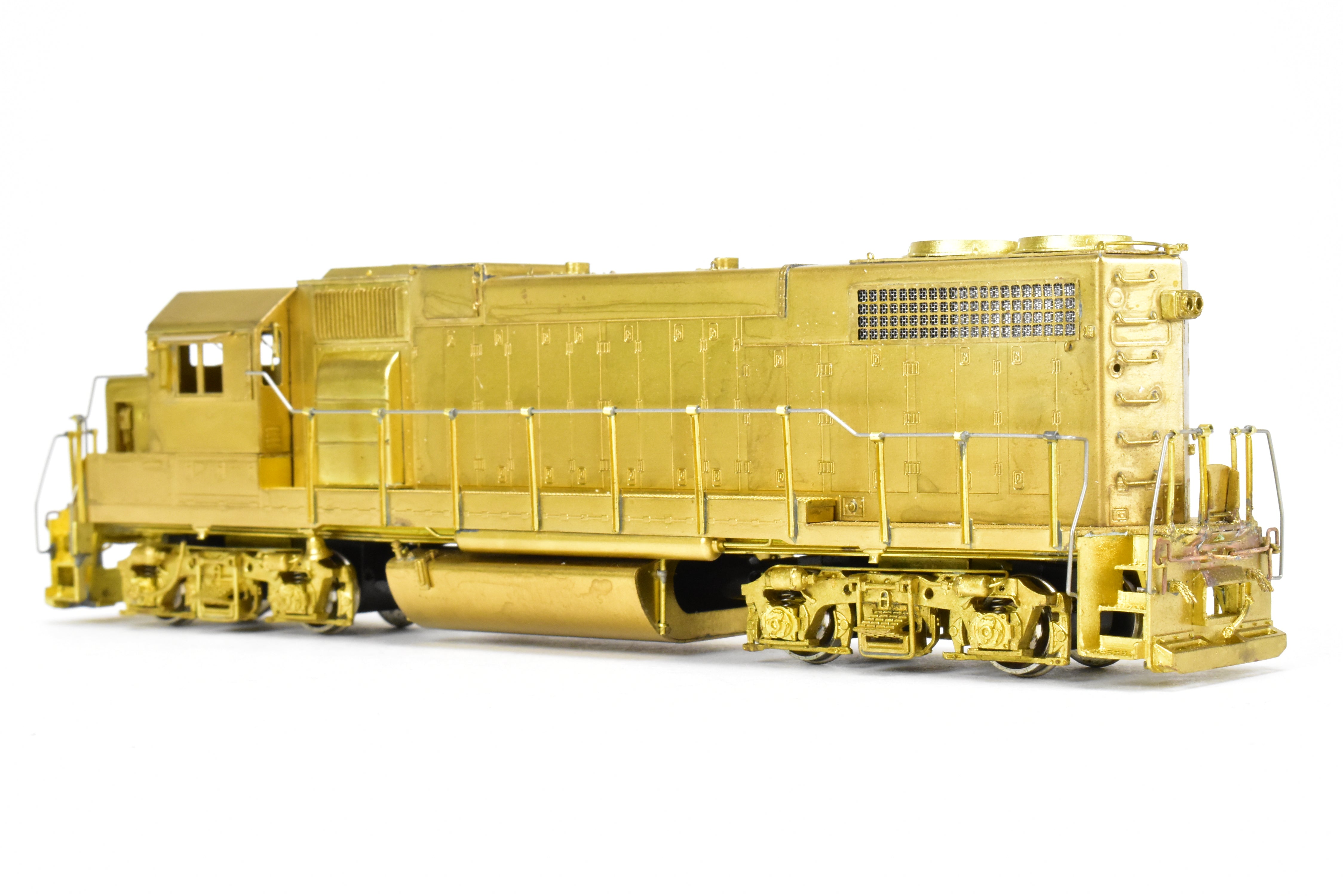 HO Brass OMI EMD GP38-2 Non-Dynamic Brake Model with Minor Tarnish, Wrong Box