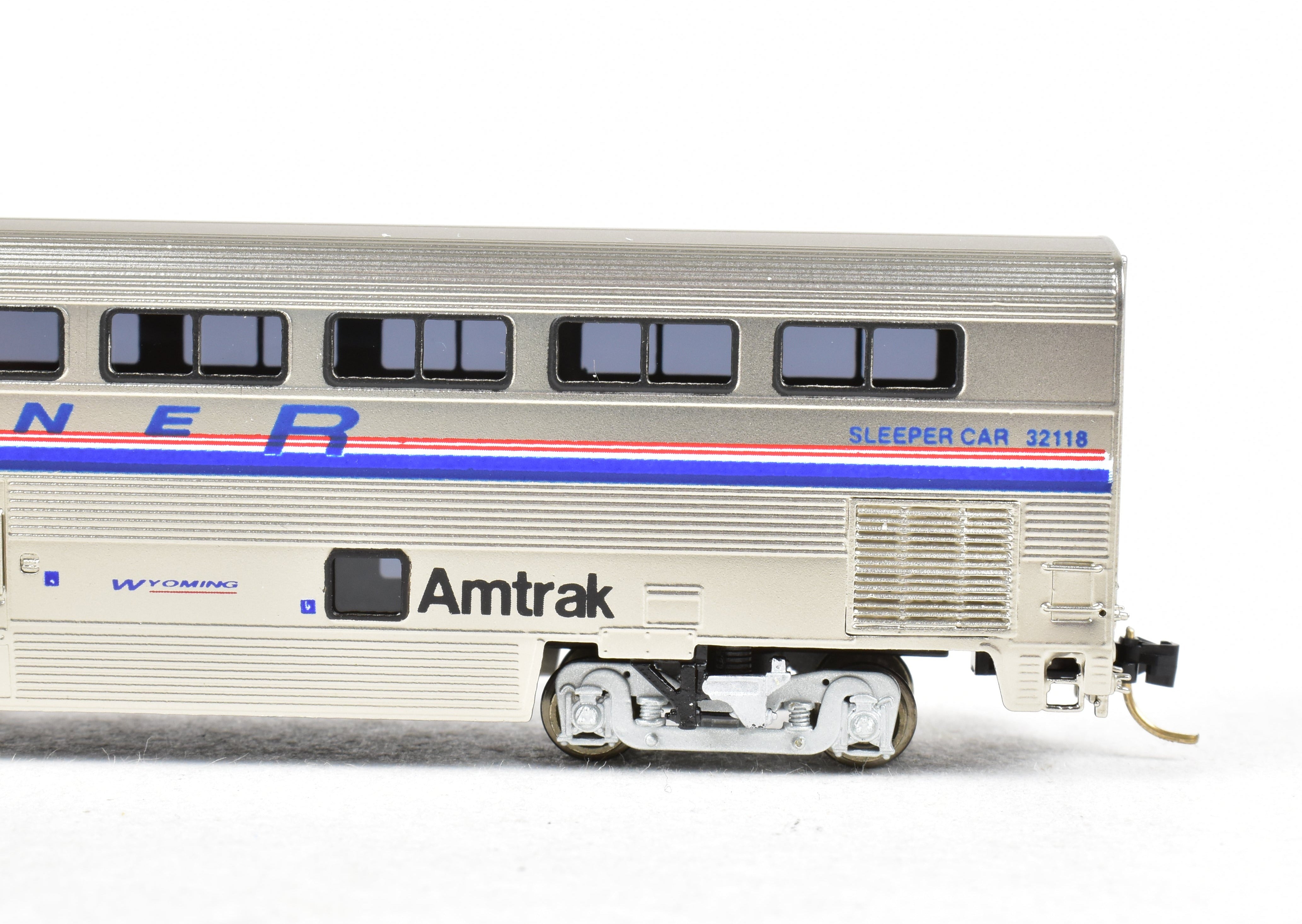 N Scale Brass Amtrak Superliner Sleeping Car Model FP No. 32118 by Overland Models, Inc. (OMI)