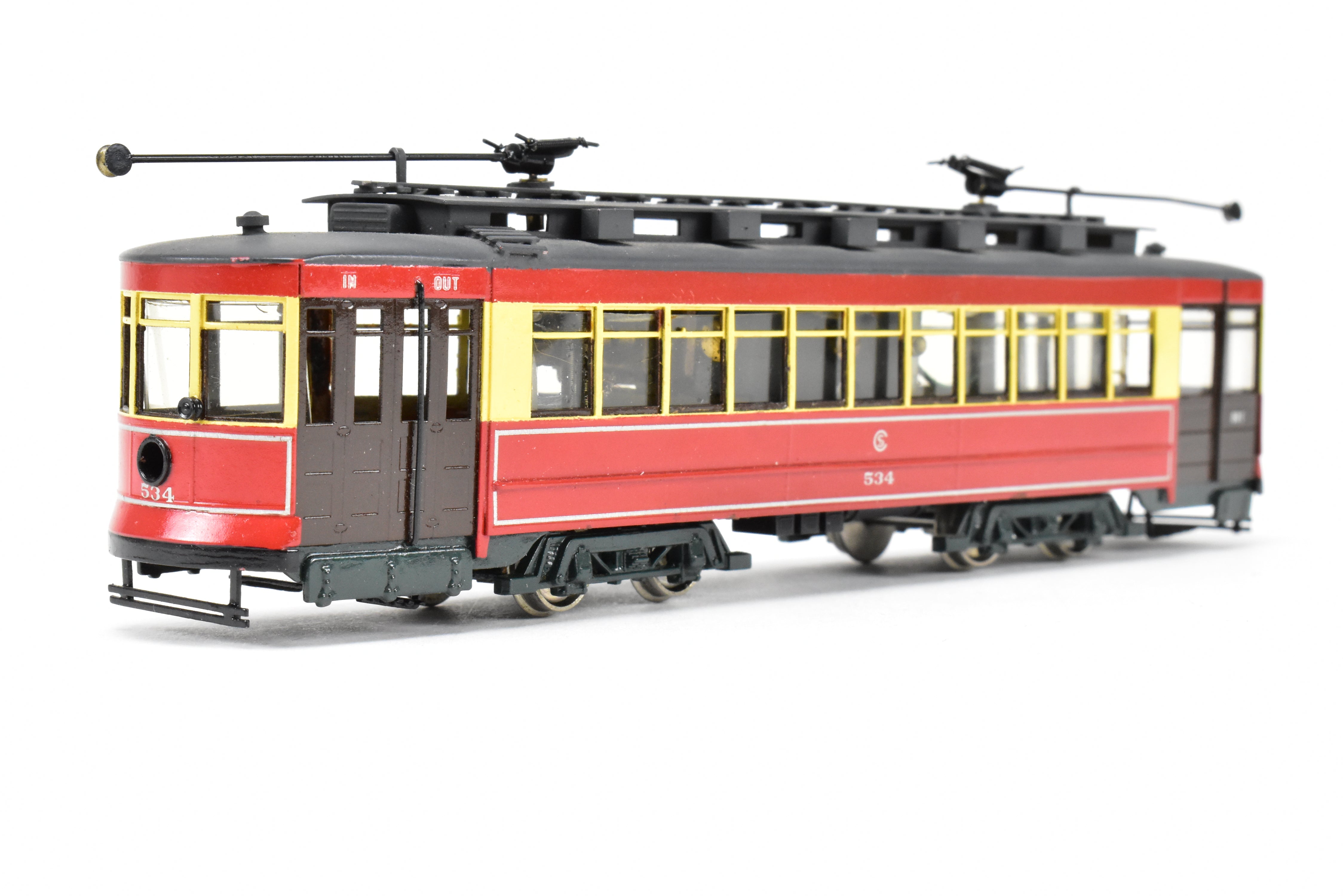 HO Brass Fairfield 343 CSL Chicago Surface Lines Pullman Car #534 Custom Painted