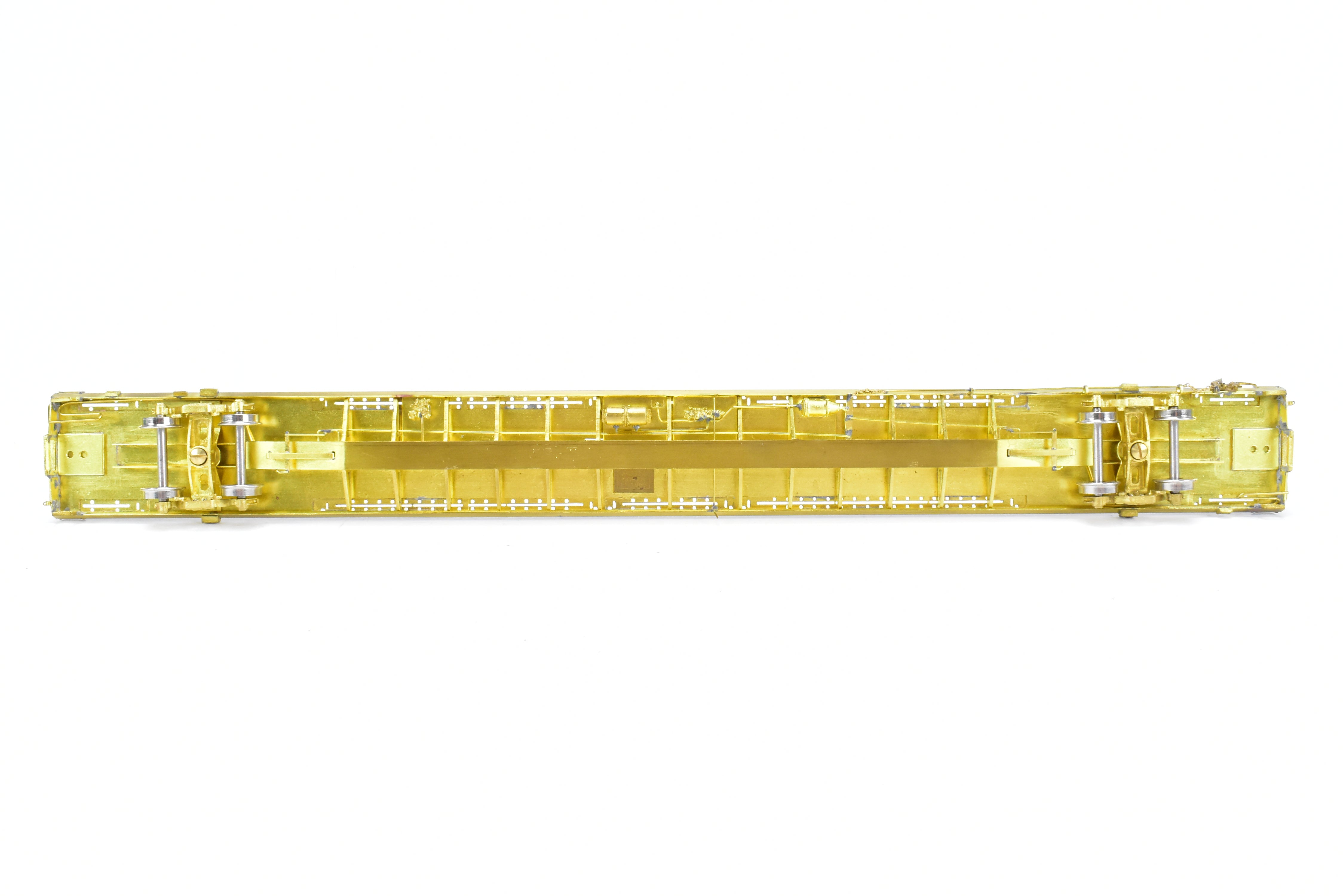 HO Scale Brass Trailer Train TOFC Flat Car 89'-4 Twin 45' by Overland Models, Inc. (OMI), Various Roads, Model Numbers 980100 - 981000