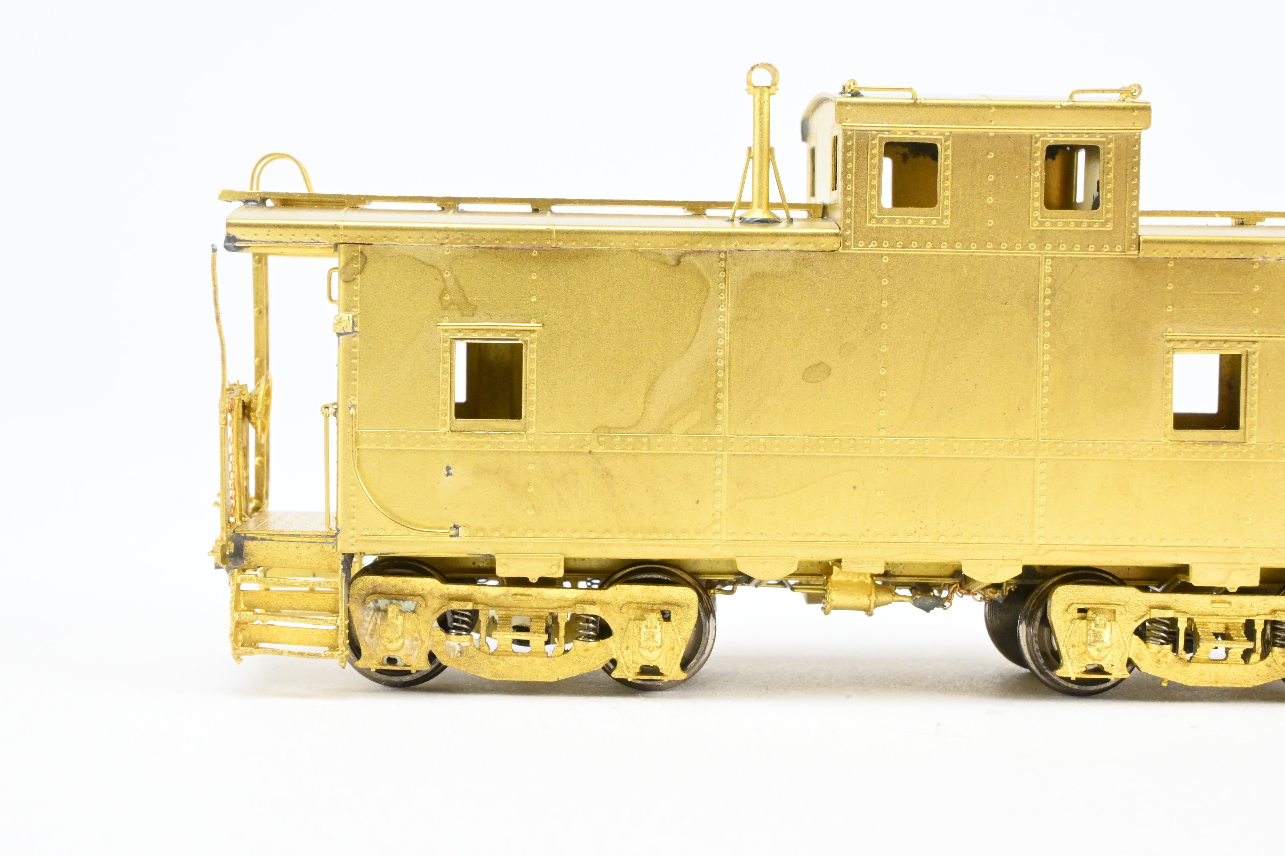 HO Scale Brass OMI - Overland Models, Inc. Model Railroad Erie Railroad Offset Cupola Caboose Nos. C - 110 - 169 Riveted Design with Belt Rail from the 1951 Era