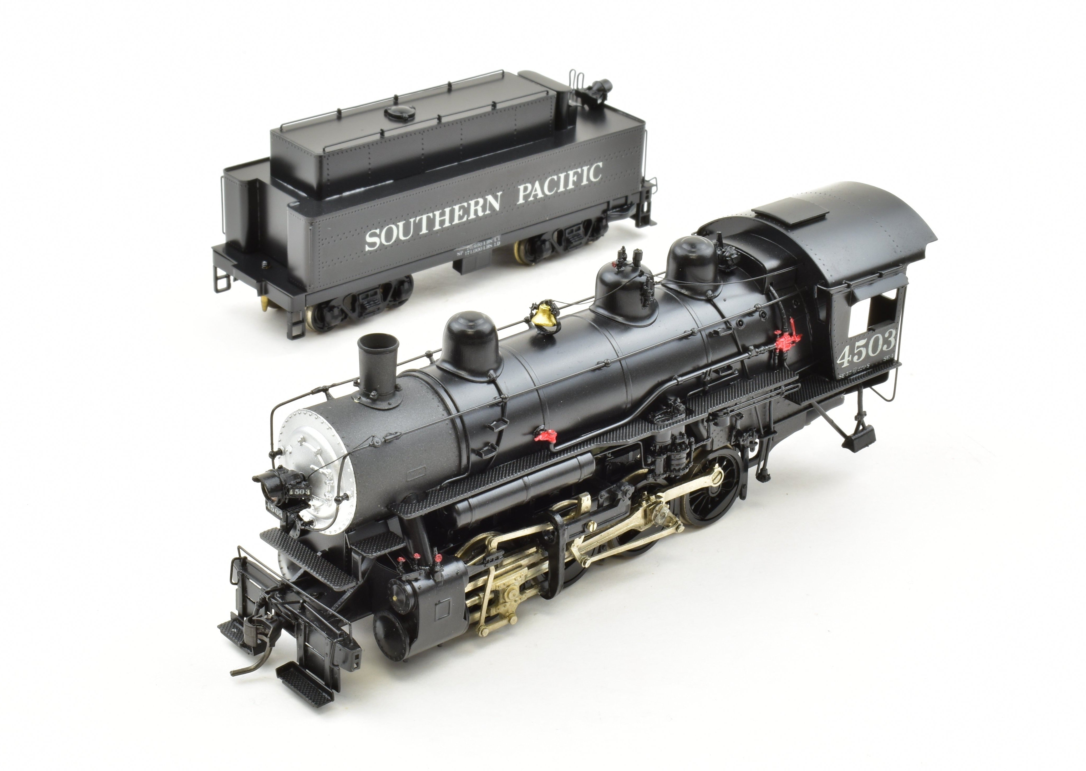 High - Quality HO Scale Brass Balboa SP - Southern Pacific SE - 4 0 - 8 - 0 Locomotive Professionally Painted and Upgraded by Hal Maynard