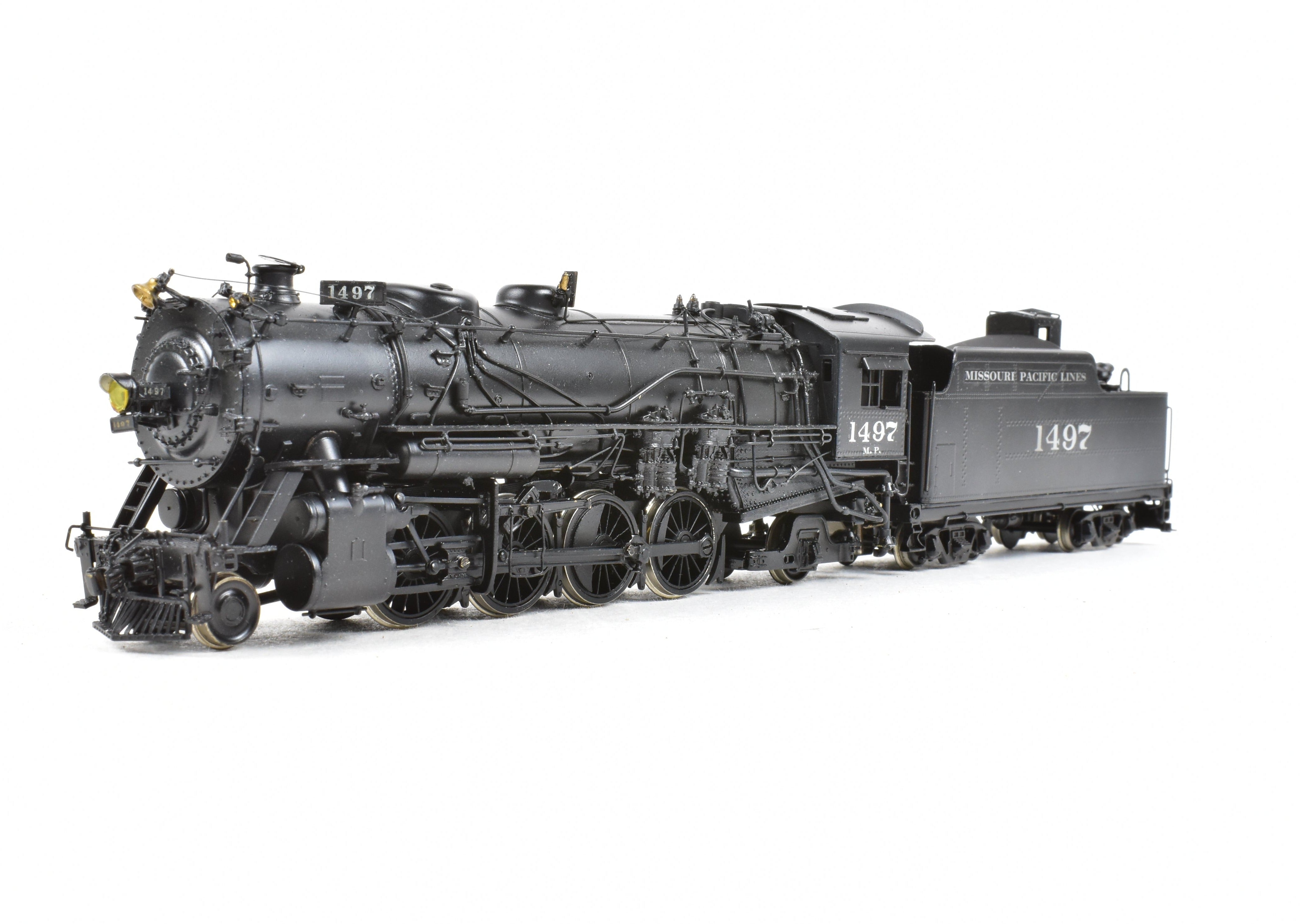 HO Scale Brass Missouri Pacific 1400 2-8-2 Mikado by Hallmark Custom Painted