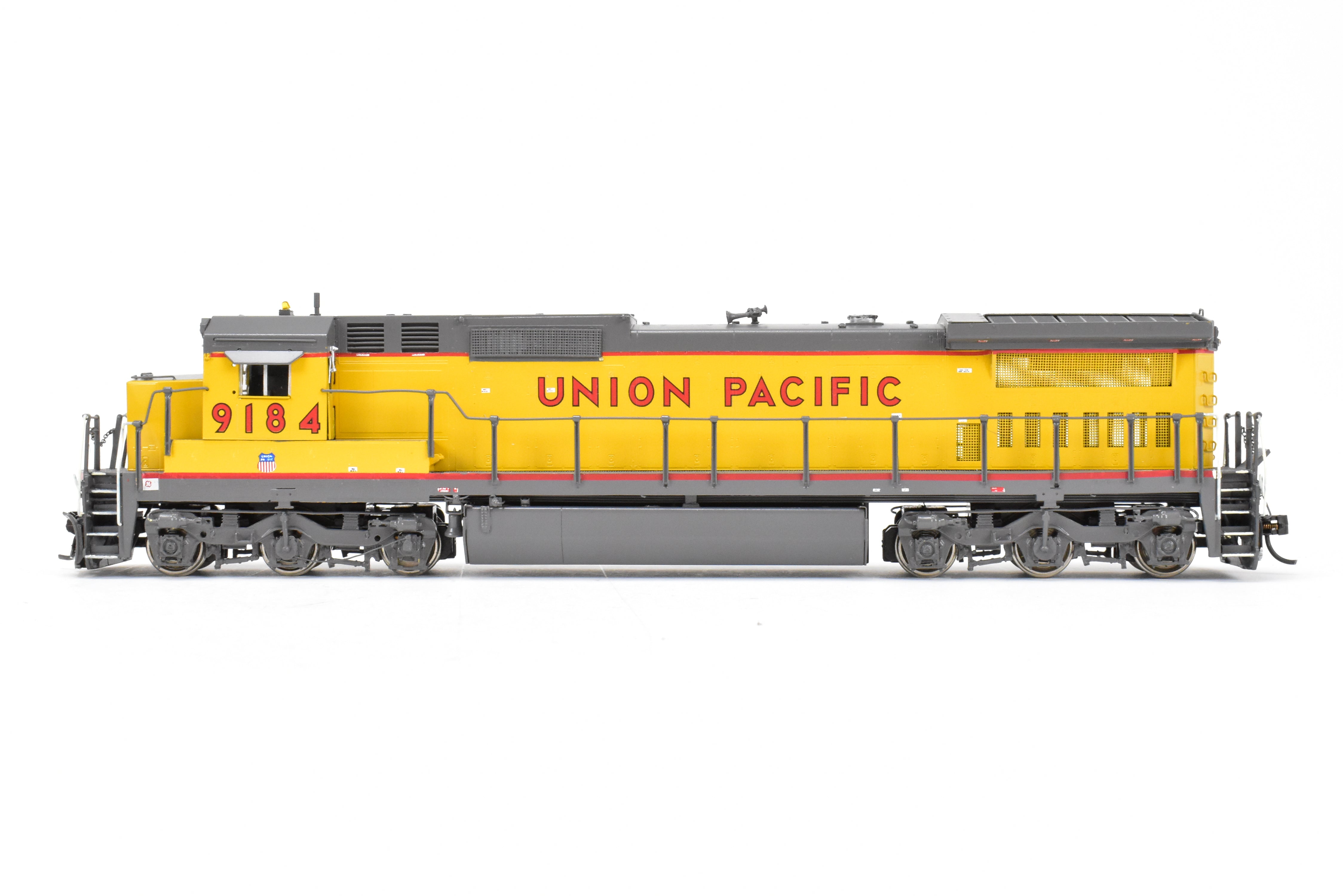 HO Scale Brass Union Pacific GE Dash 8 - 40C Locomotive Model by Overland Models, Inc. Custom Painted with Road Number 9184