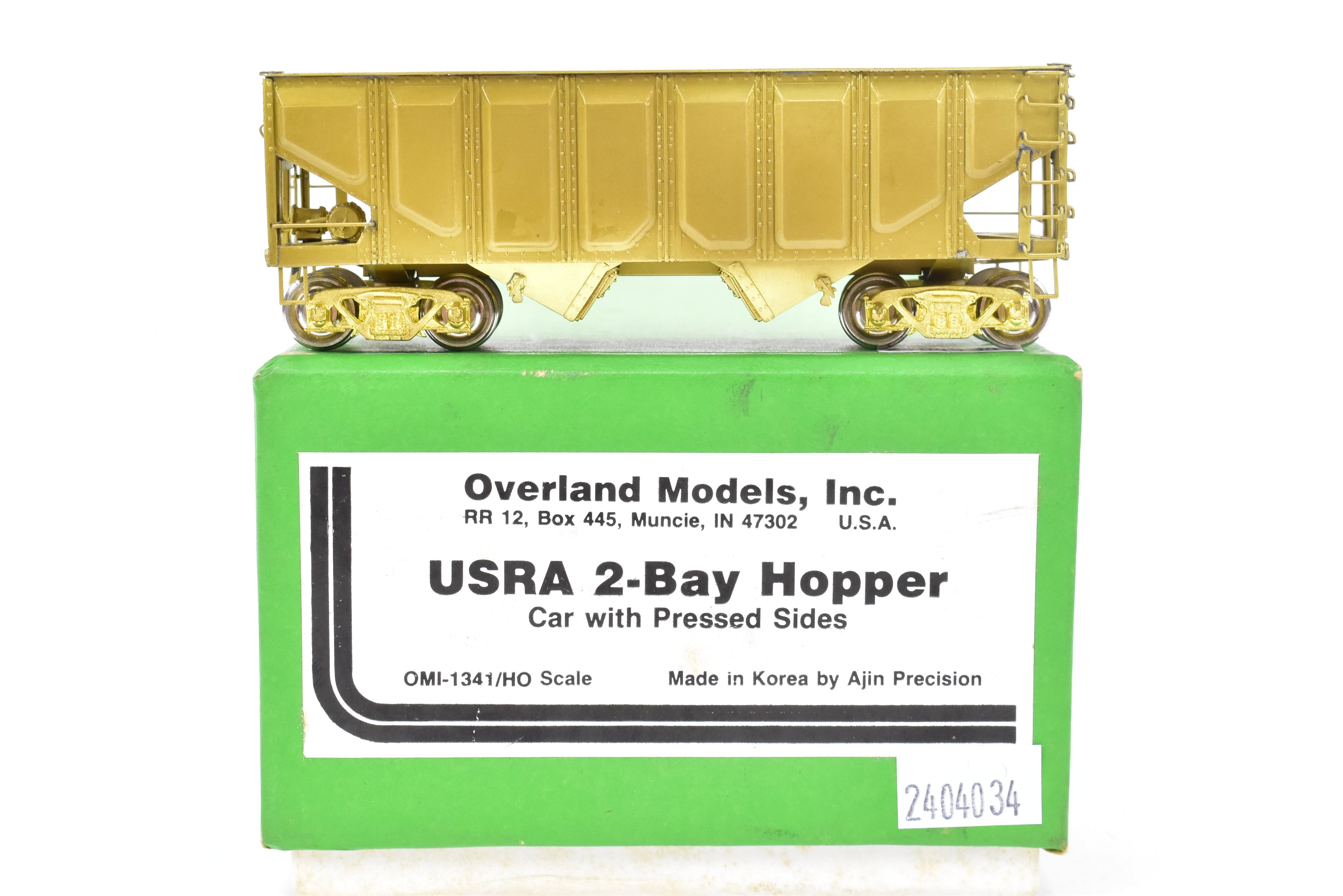 HO Scale Brass Model Railroad USRA - United States Railway Administration 2 - Bay Hopper Car by Overland Models, Inc. for Various Roads