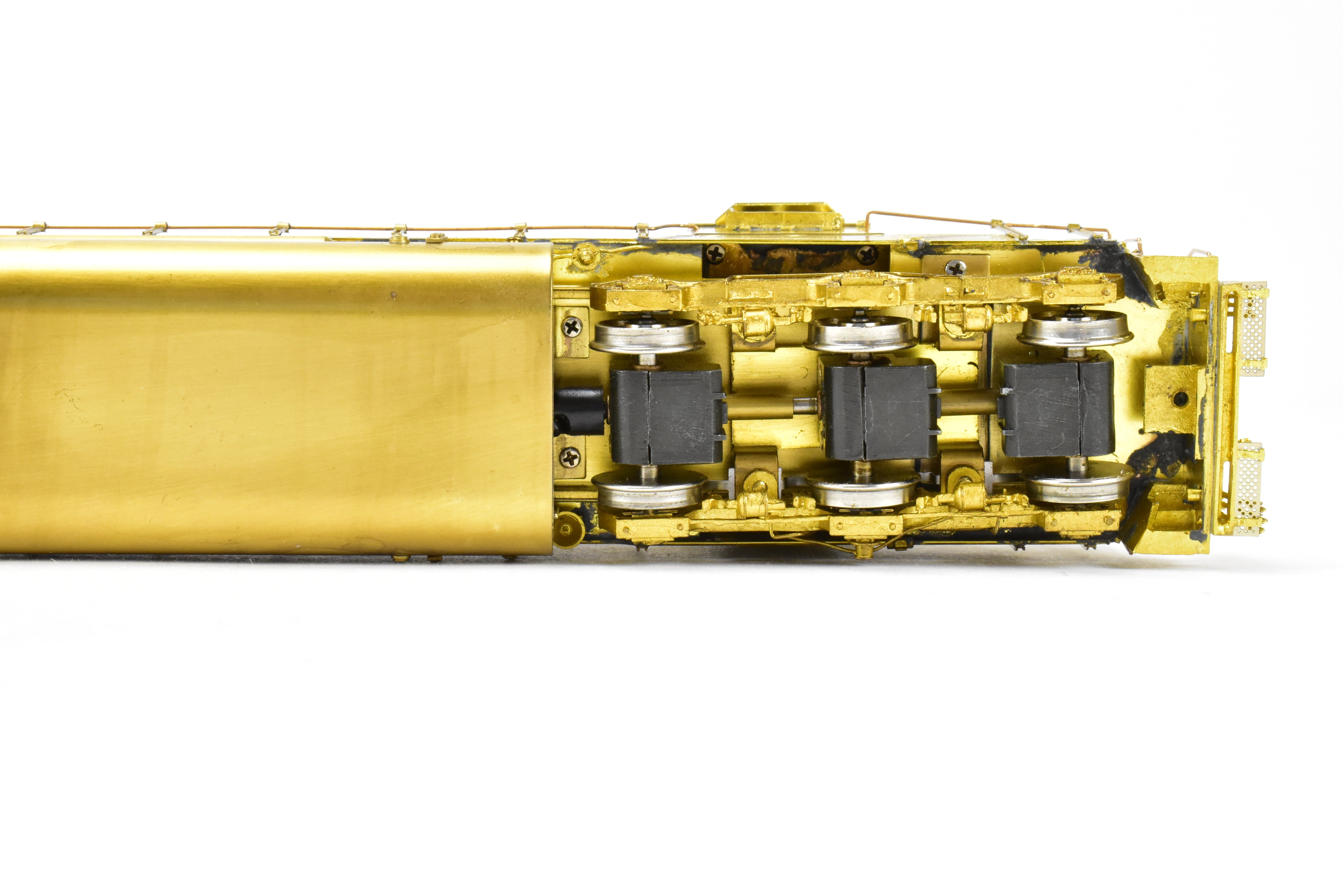 HO Scale Brass Model Train Locomotive - Overland Models Inc. EMD SD40 Low Hood with Dynamic Brakes and Low Mounted Brake Cylinders for Various Railroads
