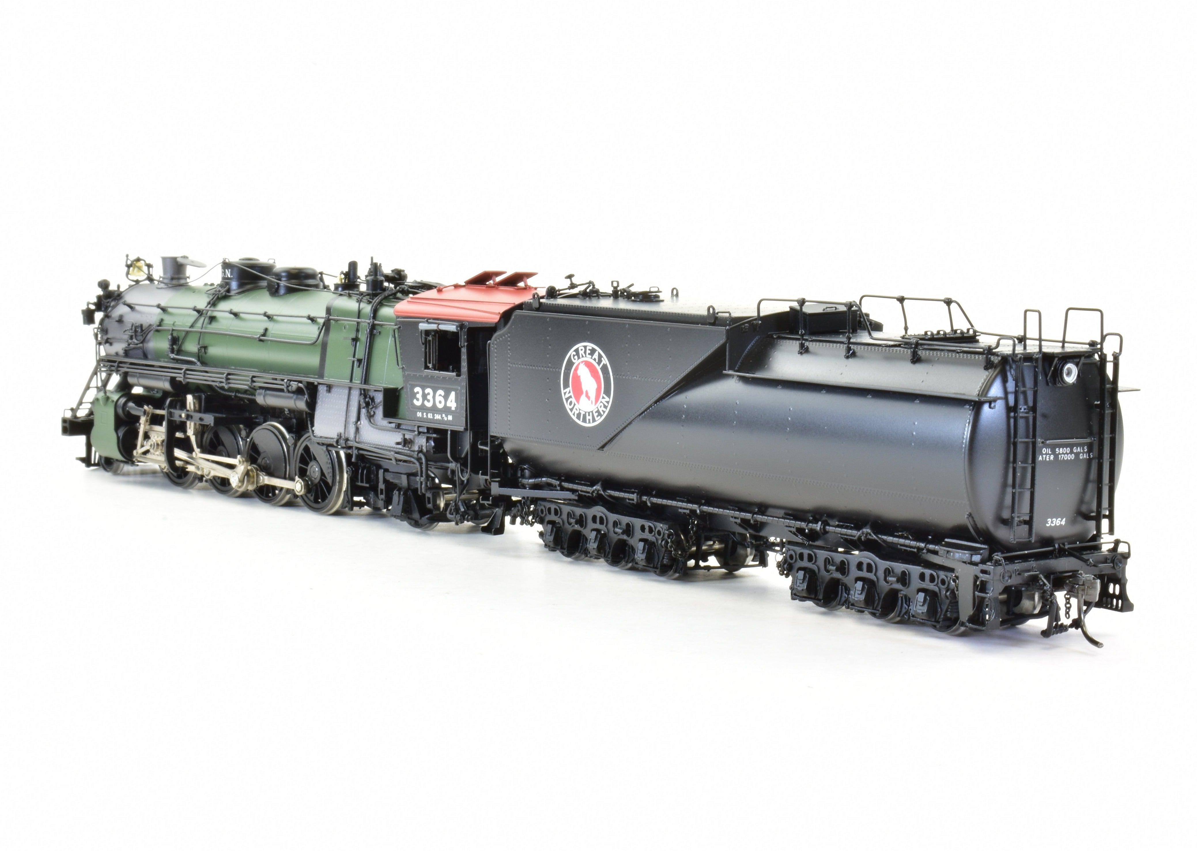 HO Scale Brass Model Train Engine - W&R Enterprises Great Northern O - 6 2 - 8 - 2 Version 2, FP #3364