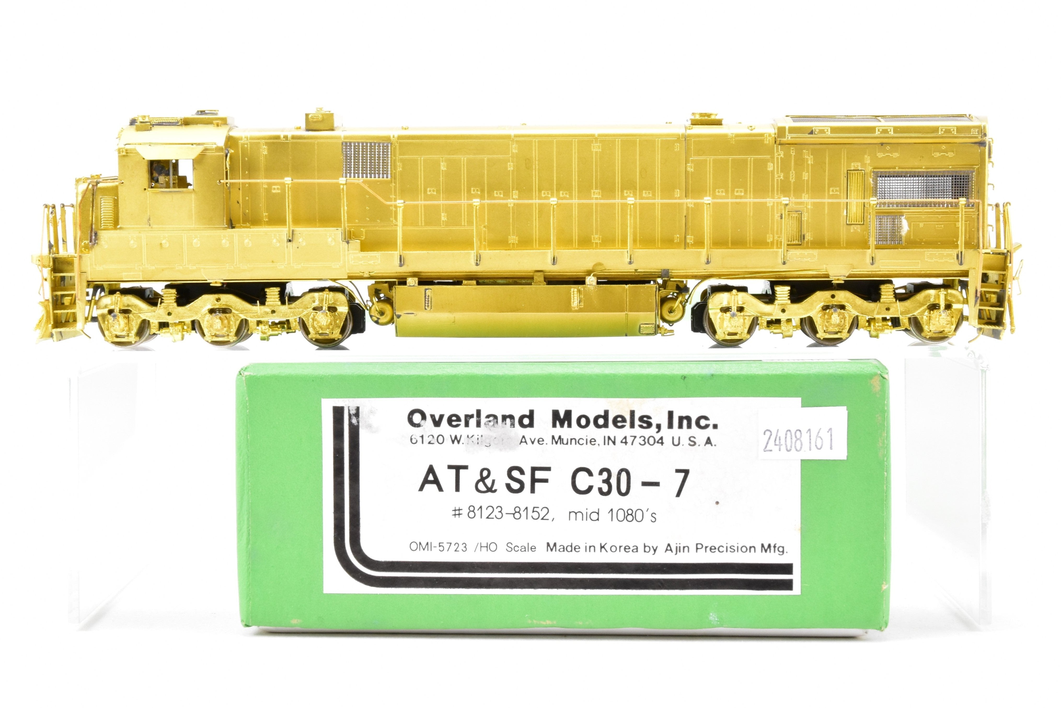 HO Brass ATSF Santa Fe GE C30 - 7 #8123 - 8152 Mid - 80s by Overland Models Inc.