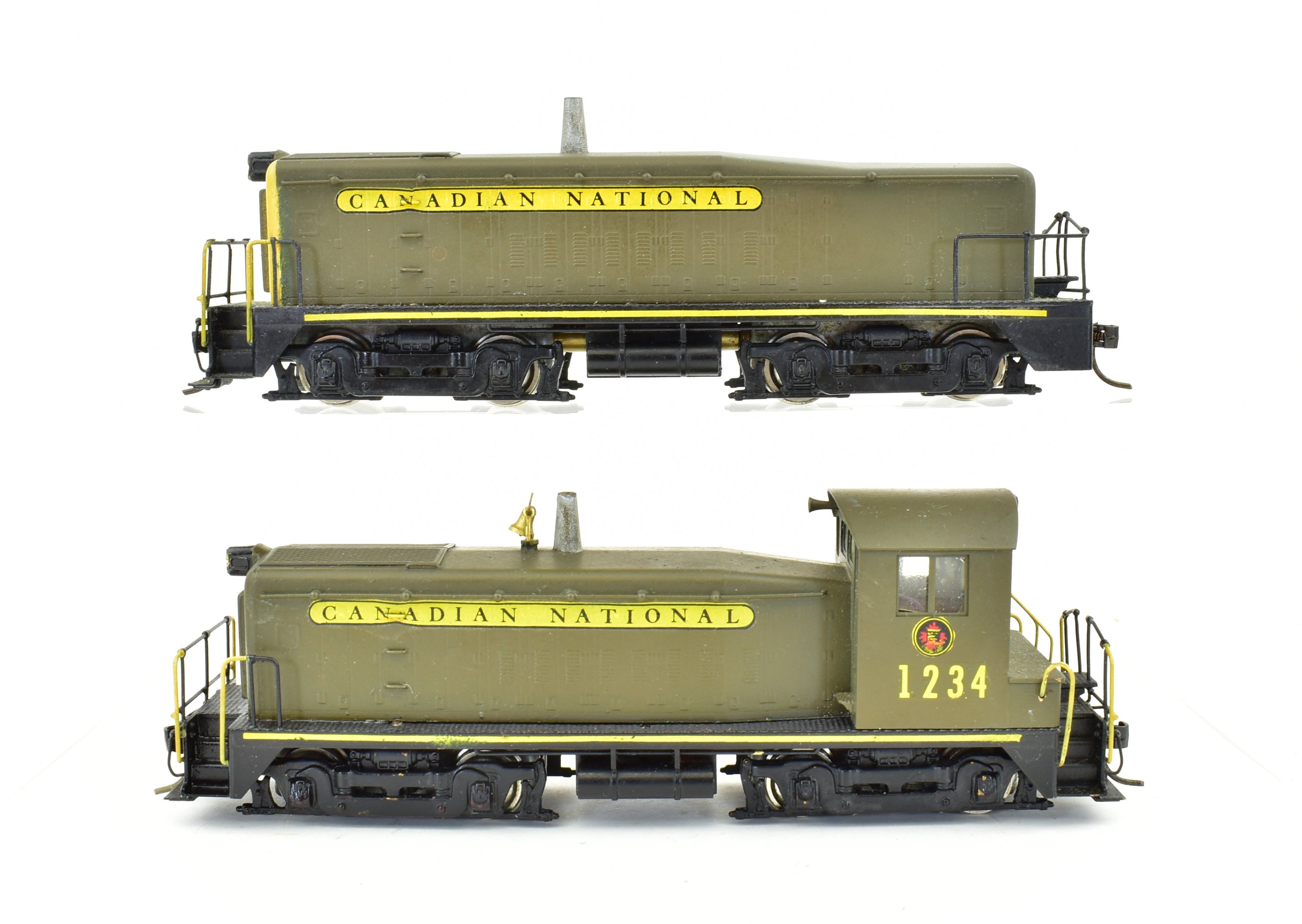 HO Scale Brass Model Trains - Canadian National Railway (CNR) EMD TR - 6 1600 HP Cow and Calf Unit Diesel Train Set by Brass Trains, Inc.