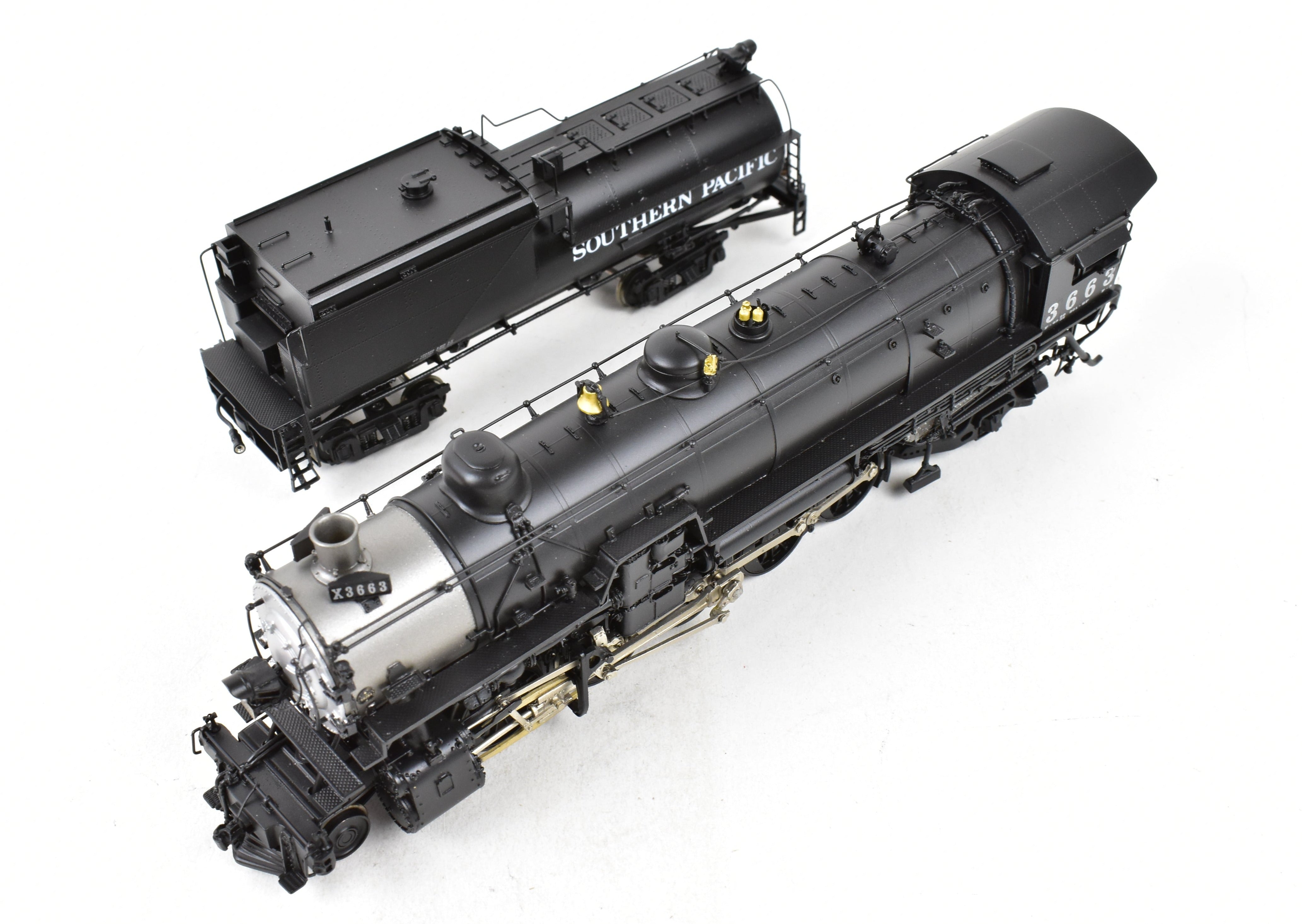 HO Scale Brass Precision Scale Co. Southern Pacific F-3 2-10-2 Factory Painted Locomotive Model No. 3663