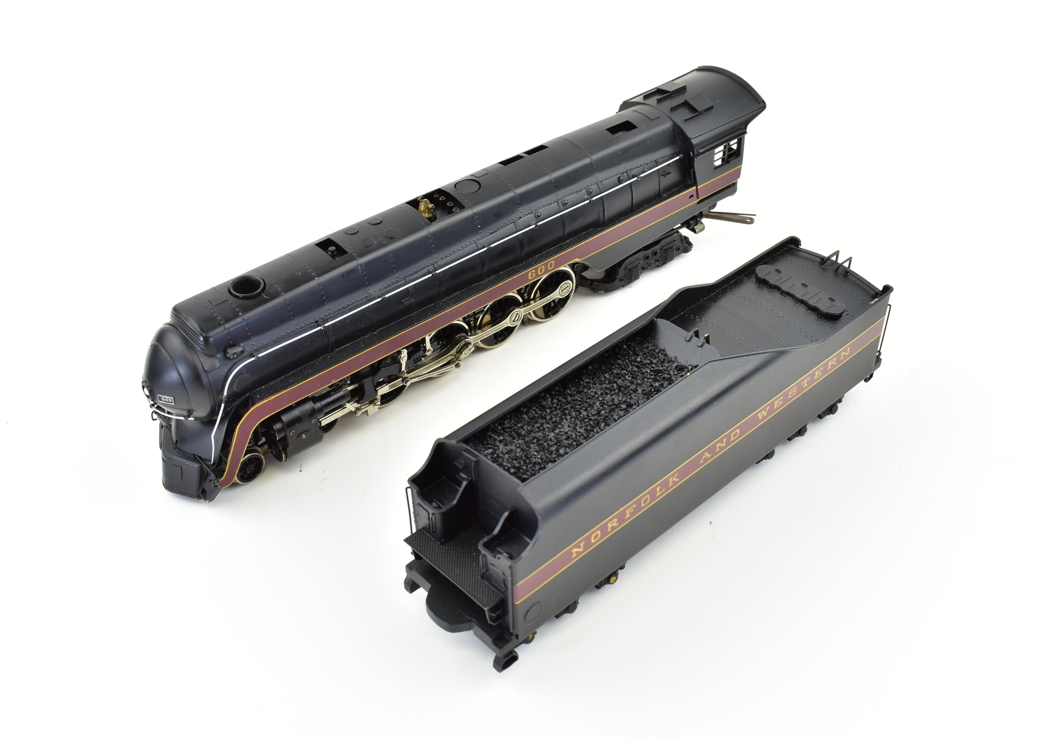 Rare HO Brass PFM Norfolk & Western Class J 4-8-4 Hand Painted by Tenshodo