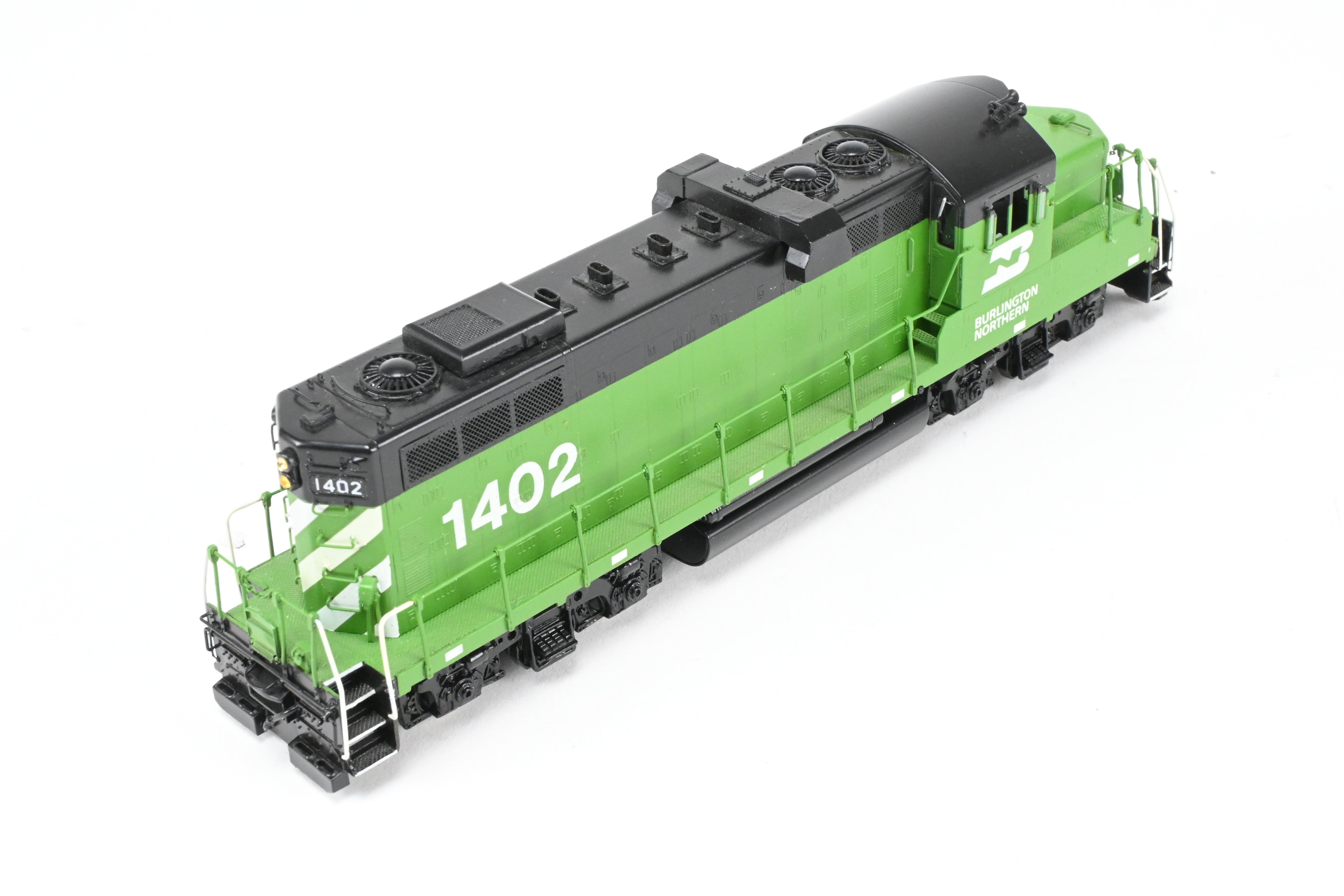 HO Scale Brass Model Train - Oriental Limited BN - Burlington Northern EMD GP - 7 Chop Nose Locomotive with Custom Painting and Numbering CP #1402