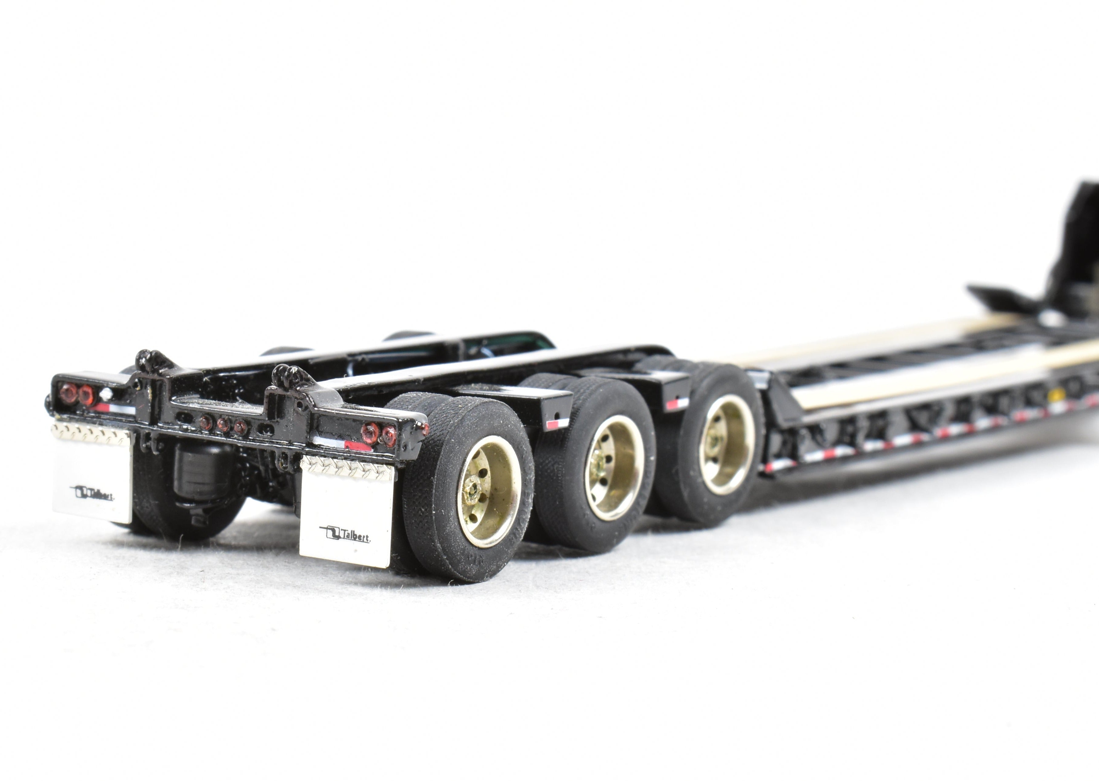 High-Quality HO Scale Brass Construction Classic Mint Collectibles Talbert 55SA Low Boy Trailer with Factory-Painted Black Finish and Fine Details
