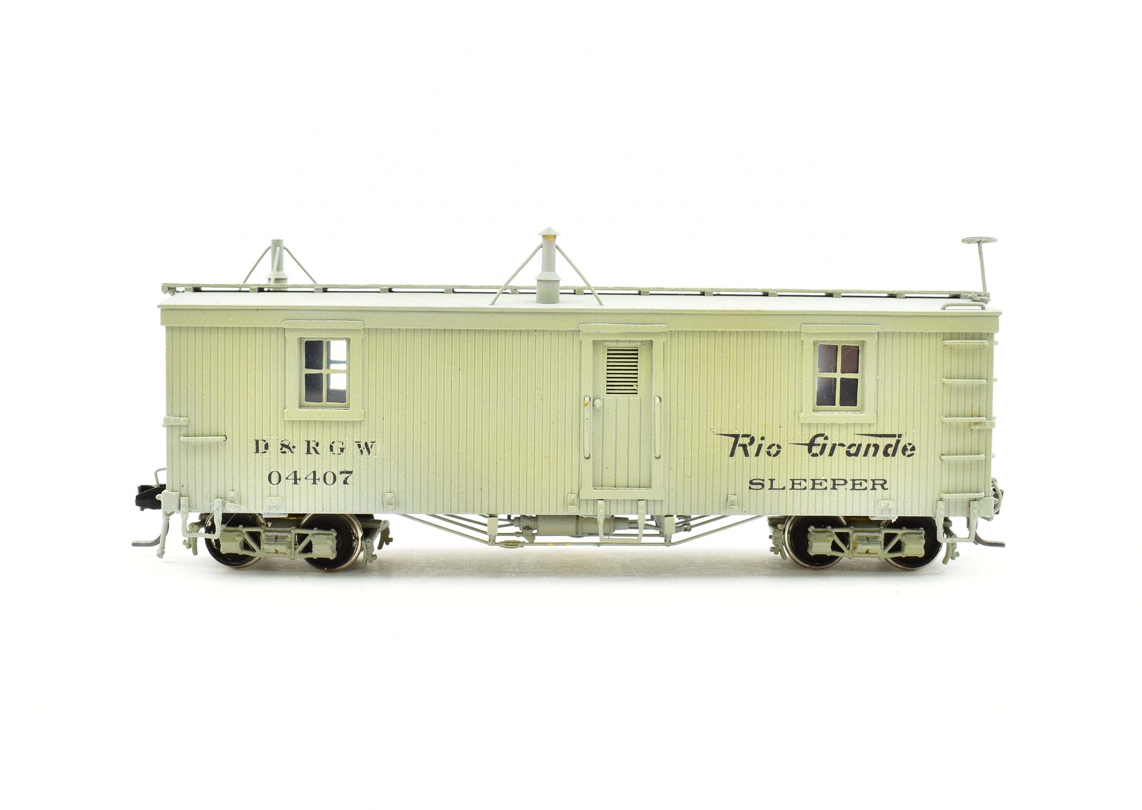 1984 HOn3 D&RGW Brass Hallmark Kitchen & Dining Car with Excellent Paint