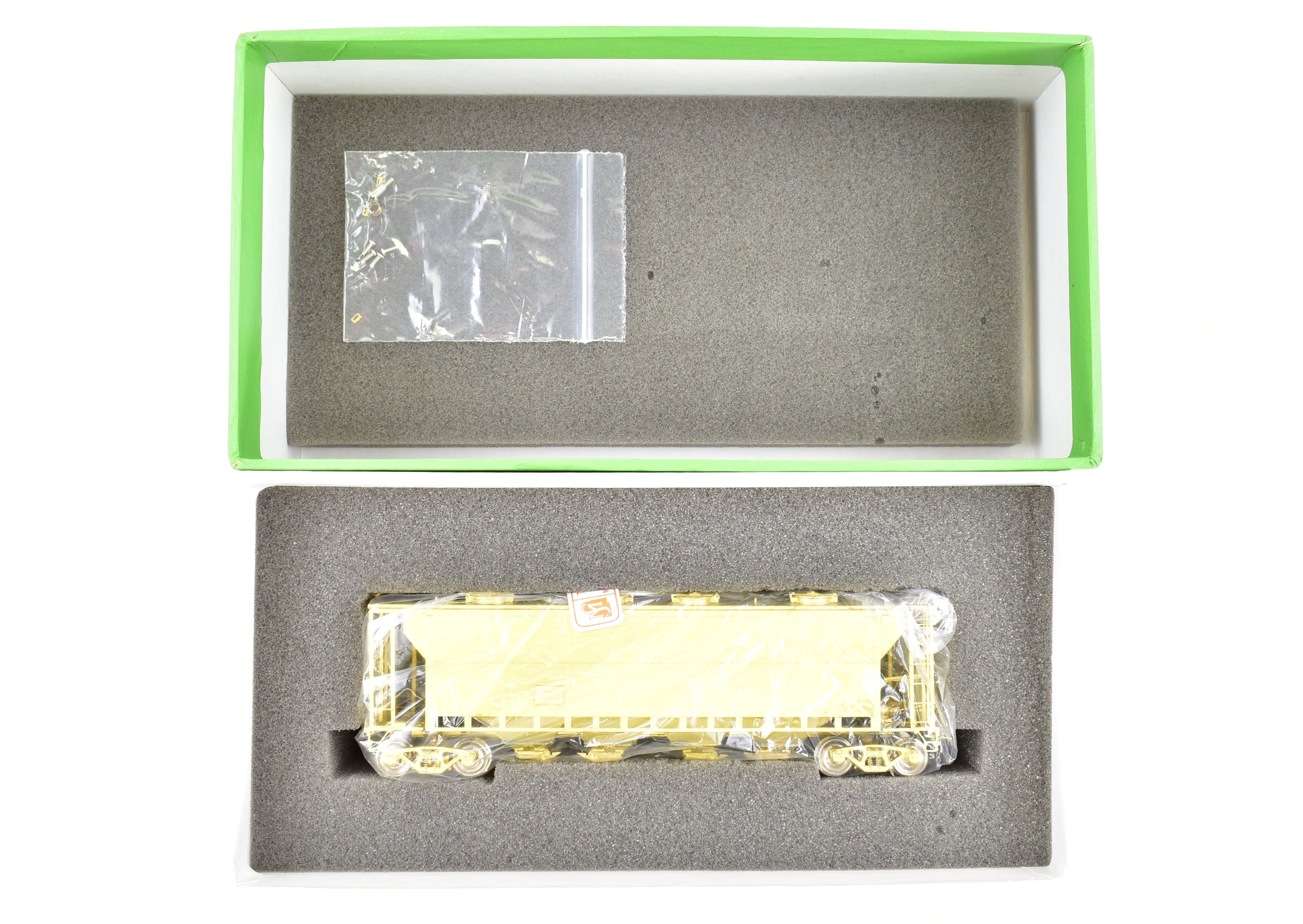 HO Scale Brass Slab Side Covered Hopper Model by Overland Models, Inc. (OMI) Representing Toronto Hamilton & Buffalo (TH&B) #2830 - 2859 Series