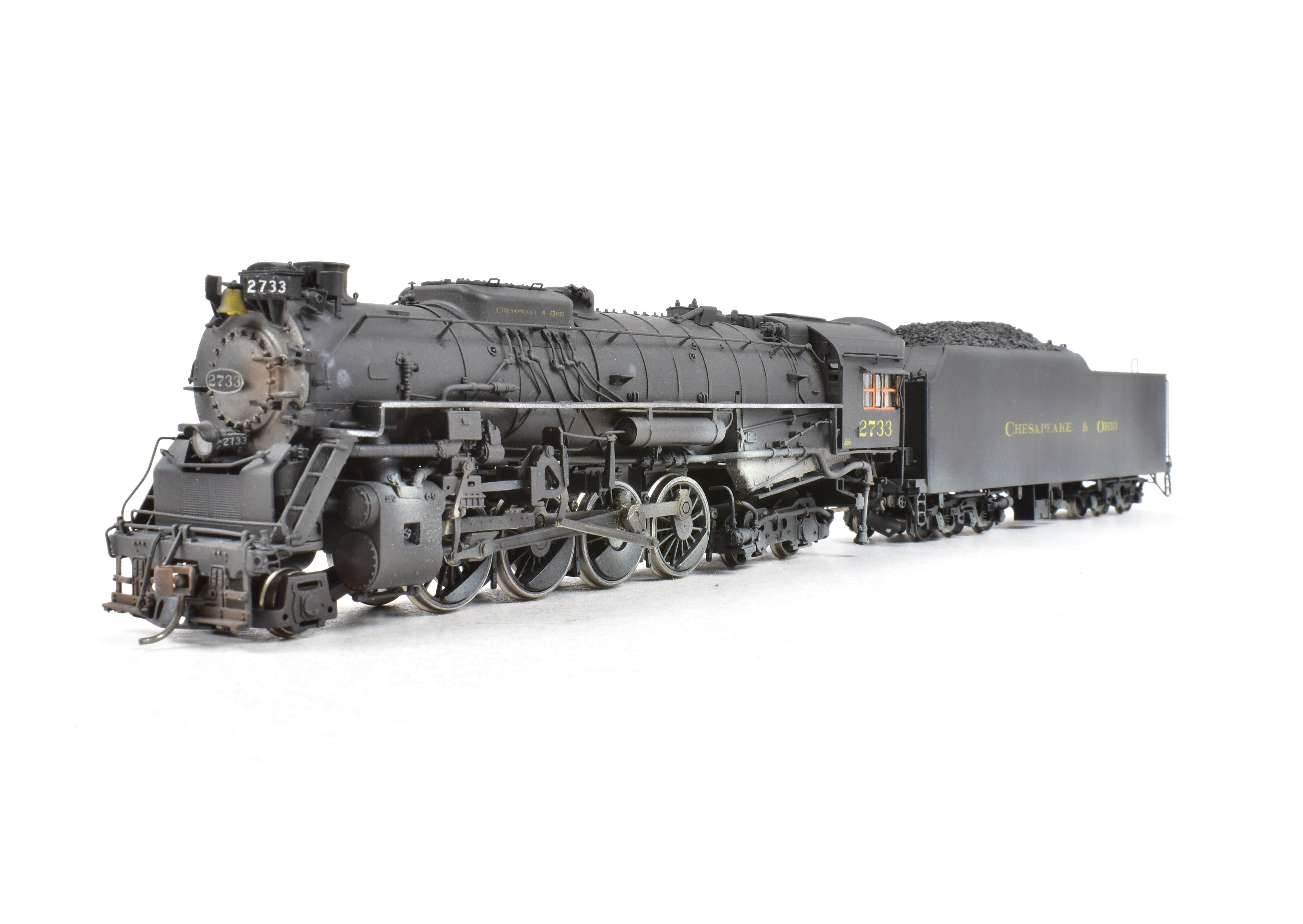HO Brass Precision Scale Co. C&O K-4 Class 2-8-4 No. 2733 DCC Sound Model