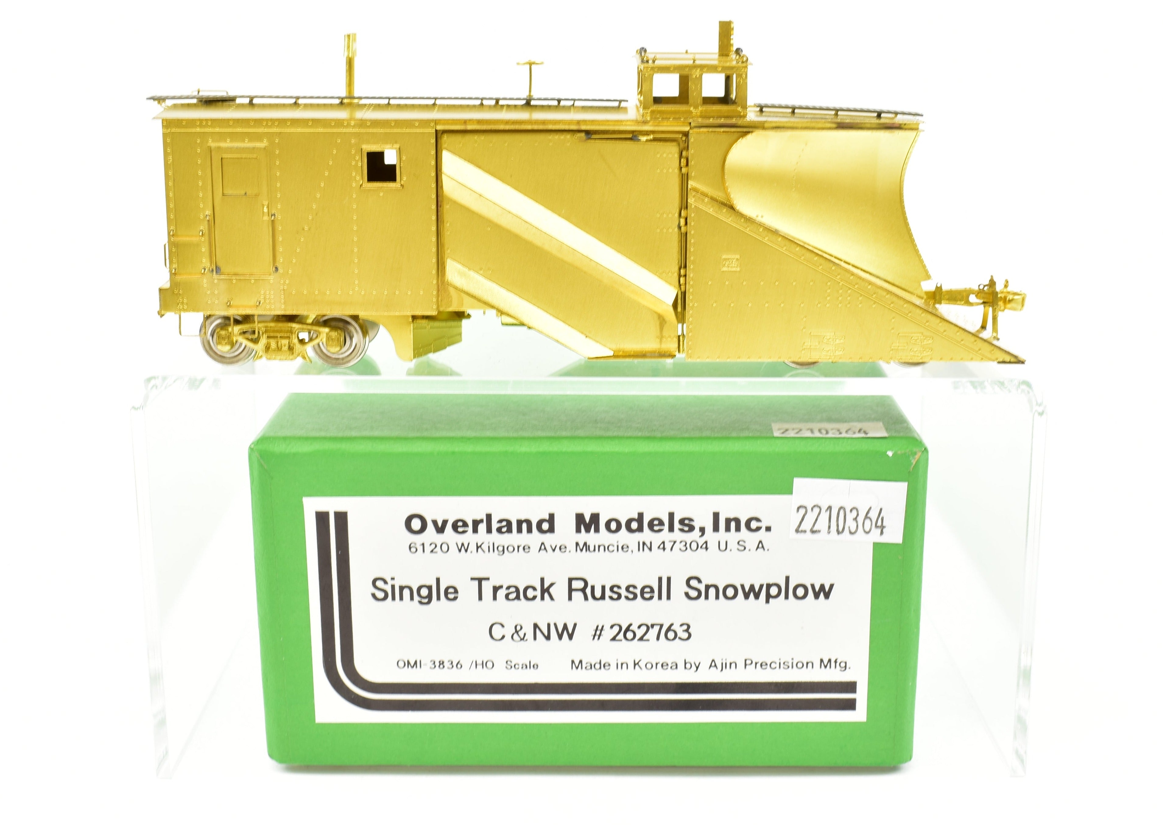 HO Brass OMI Single Track Russell Snowplow C&NW #262763