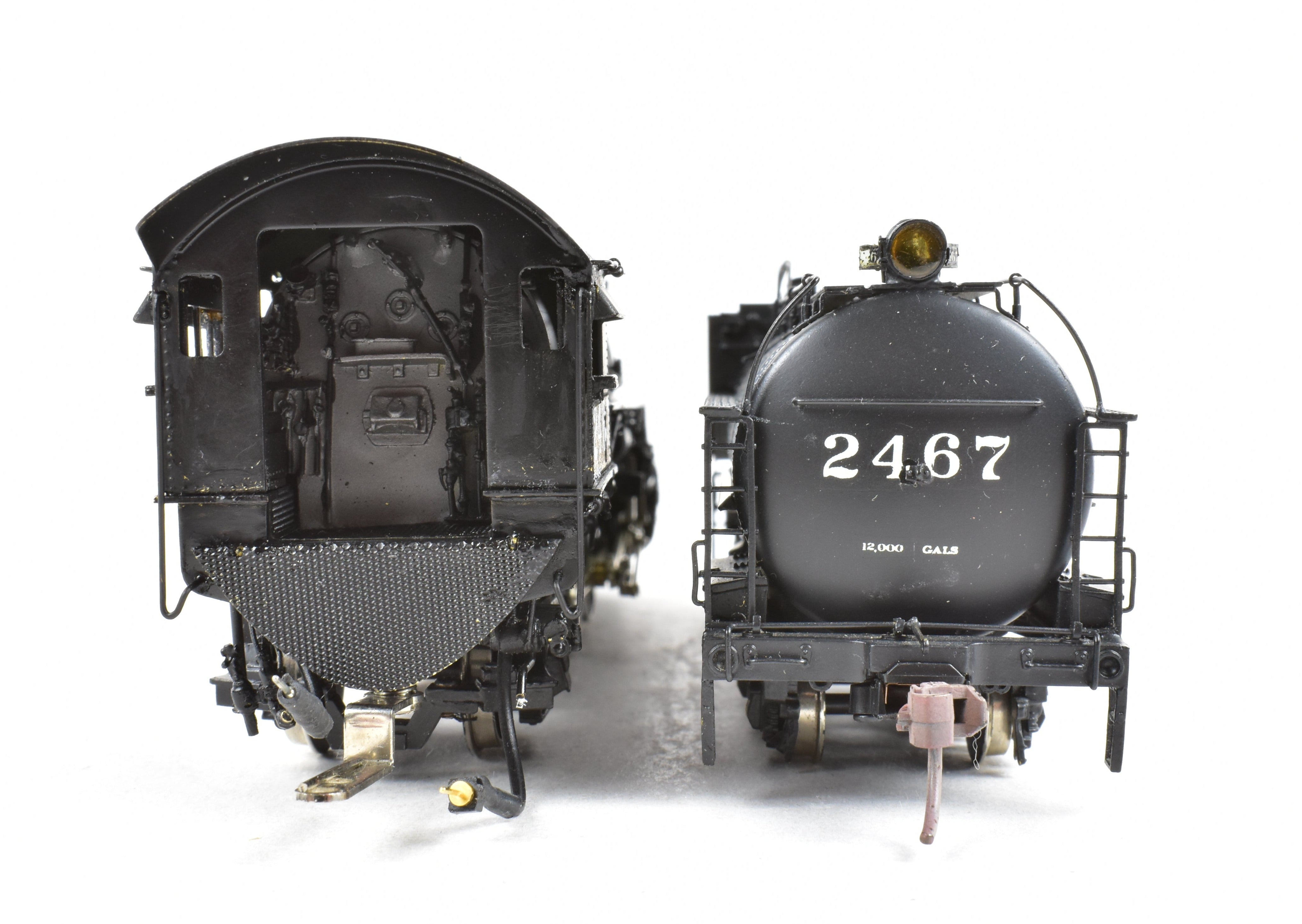 HO Scale Brass Precision Model Train by Precision Scale Co. - Southern Pacific Class P - 8 4 - 6 - 2 Steam Locomotive Custom Painted with Number 2467