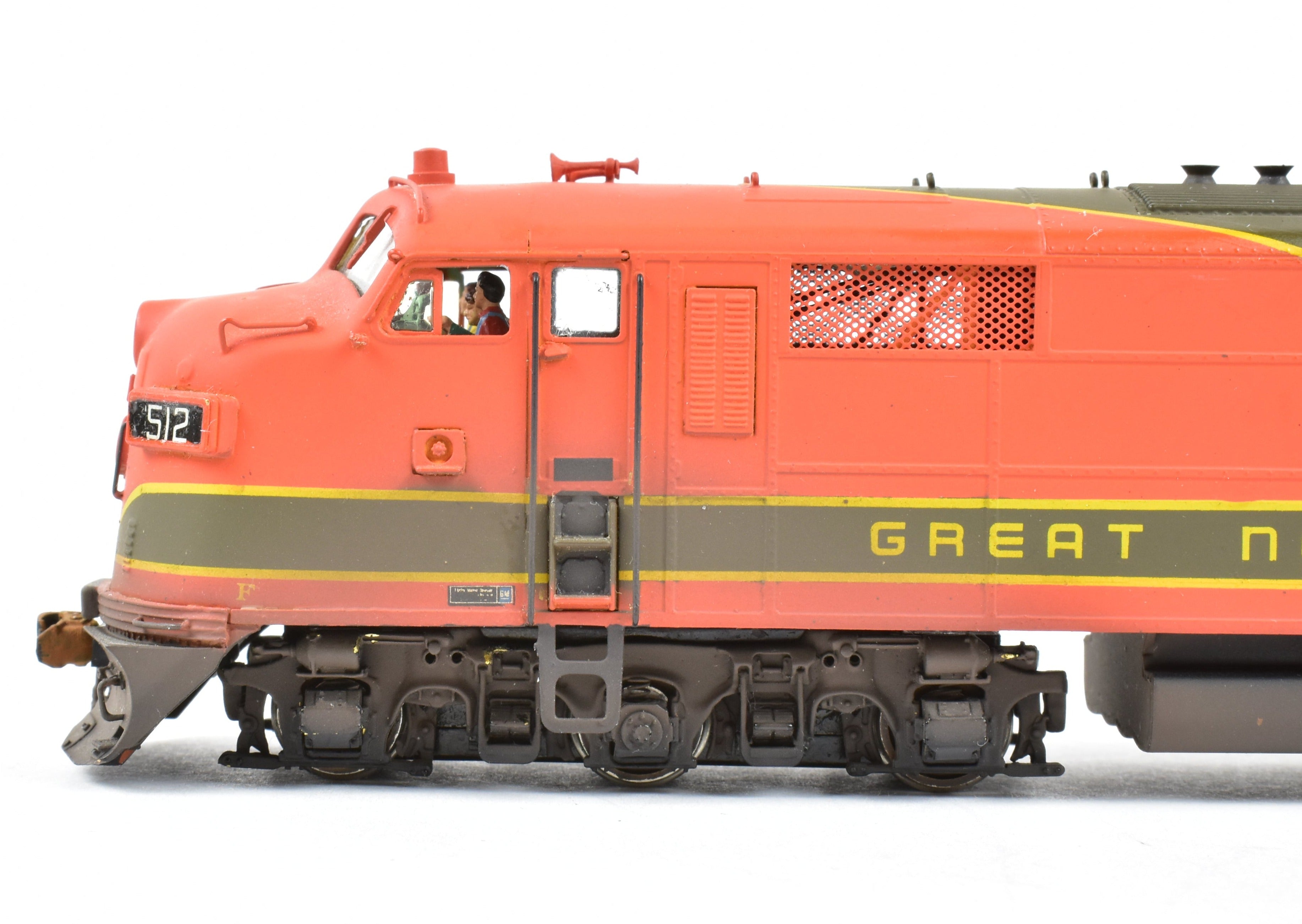 HO Brass Oriental Limited GN - Great Northern EMD E7A 2000 Phase II #512 Factory - Painted Model