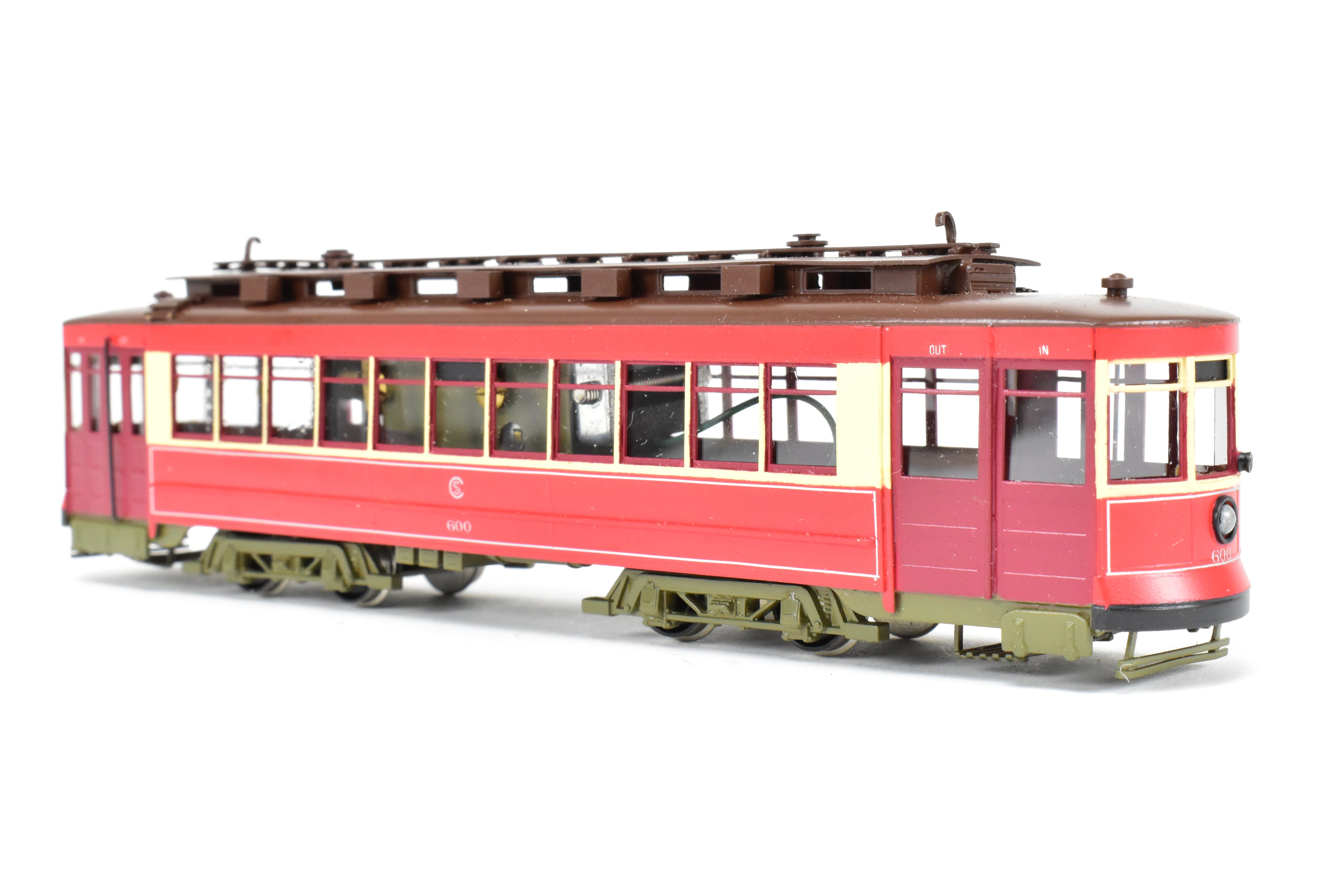 HO Scale Brass Fairfield 343 CSL Chicago Surface Lines Custom Painted Pullman Car No. 600 in REBOXX