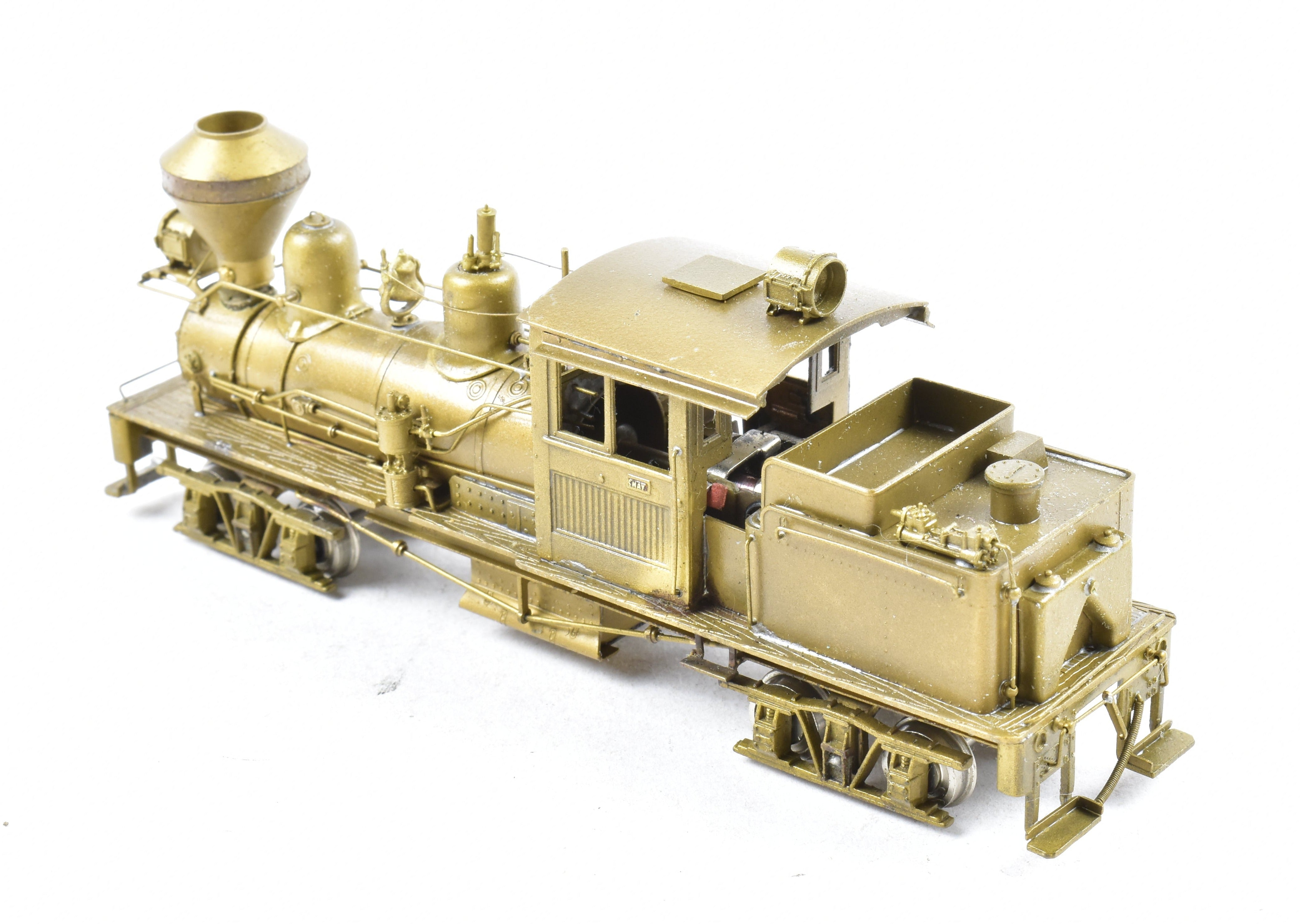 High - Quality HO Scale Brass PFM - United Hillcrest - Osbourne 2 - Truck 25 - Ton Shay Geared Locomotive Model with Damaged Box