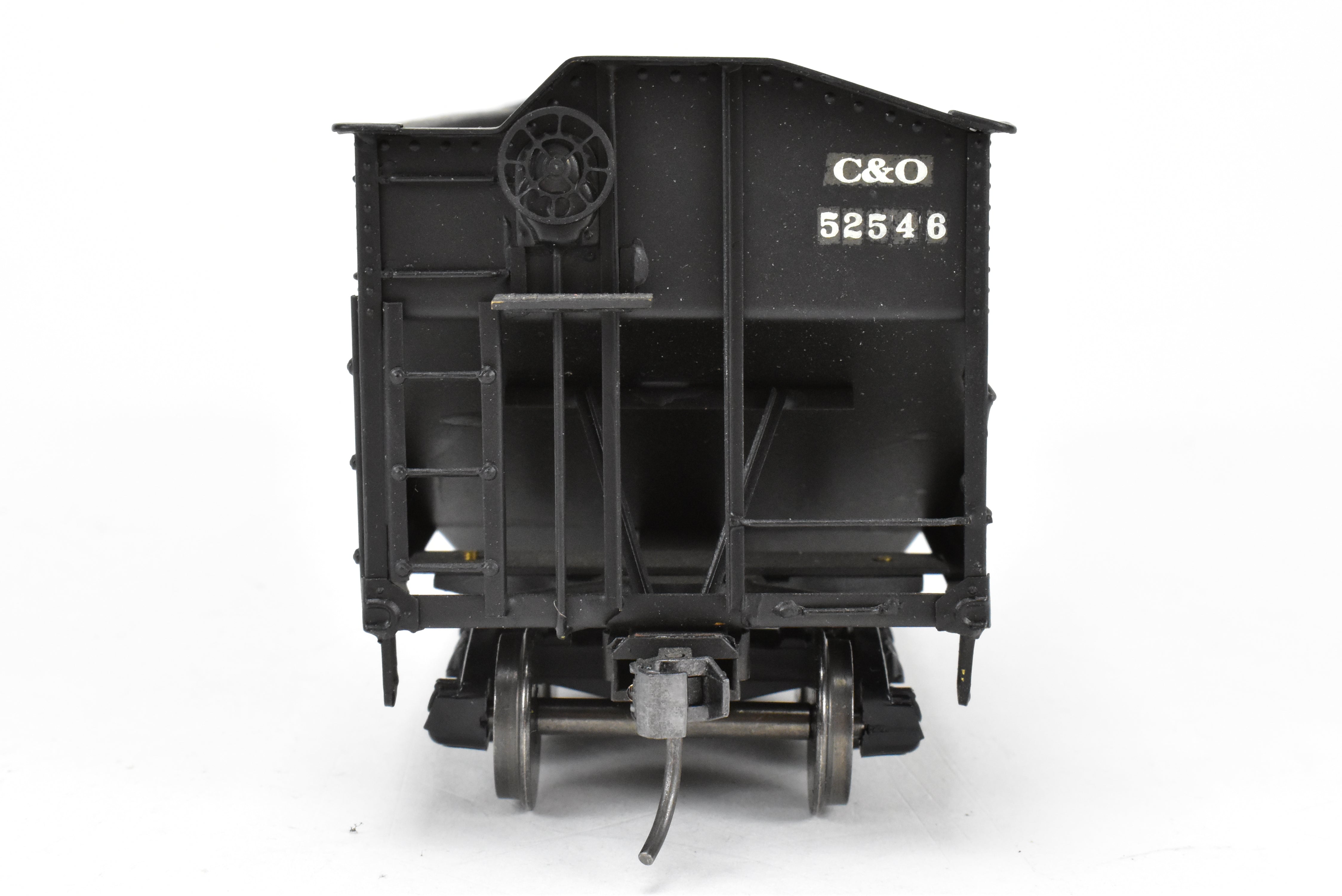 O Scale US Hobbies Brass C&O Offset Side Twin Hopper w/Peaked Ends, CP No. 52546