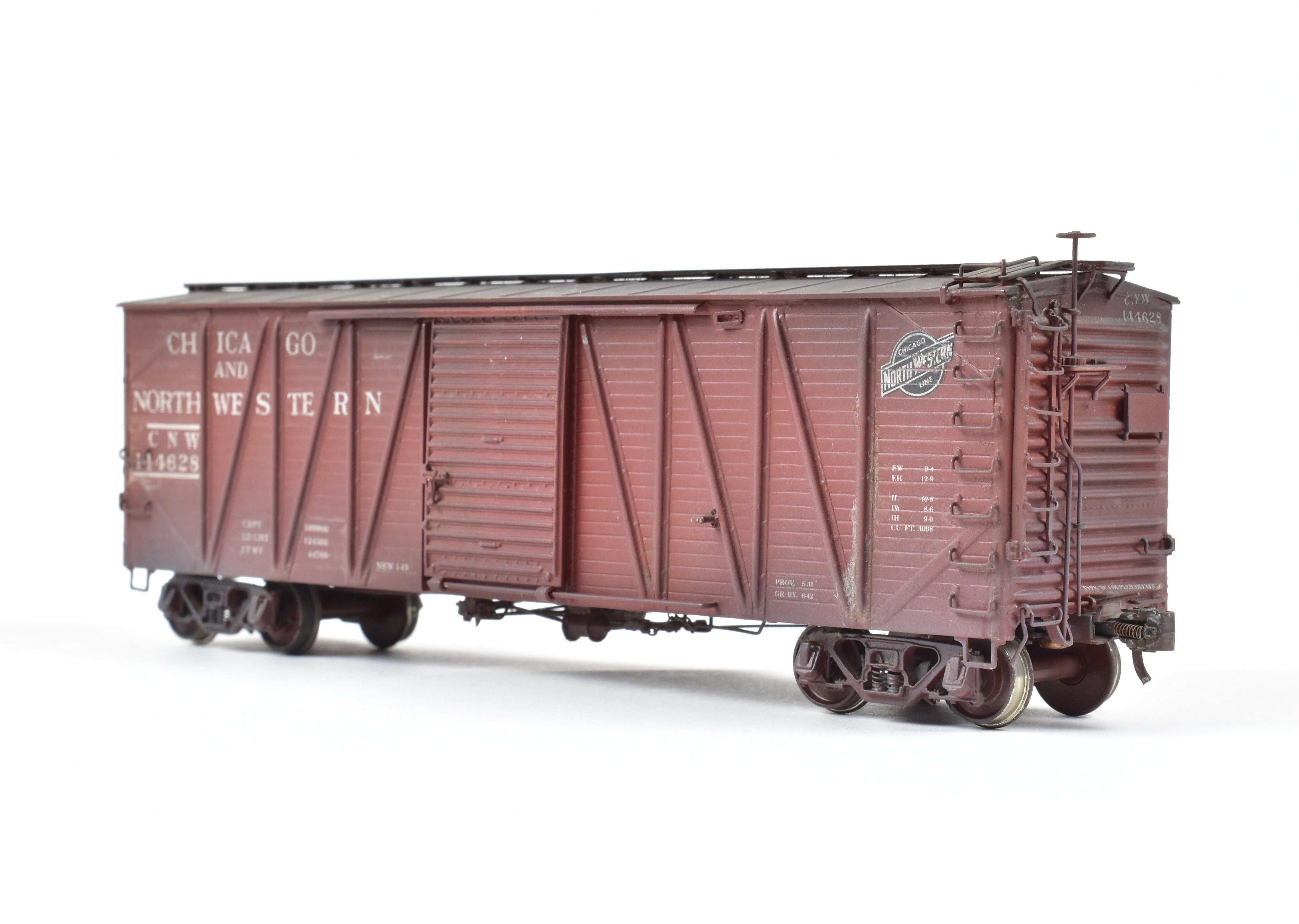 HO Brass OMI C&NW Custom Painted USRA Single Sheath Boxcar Model